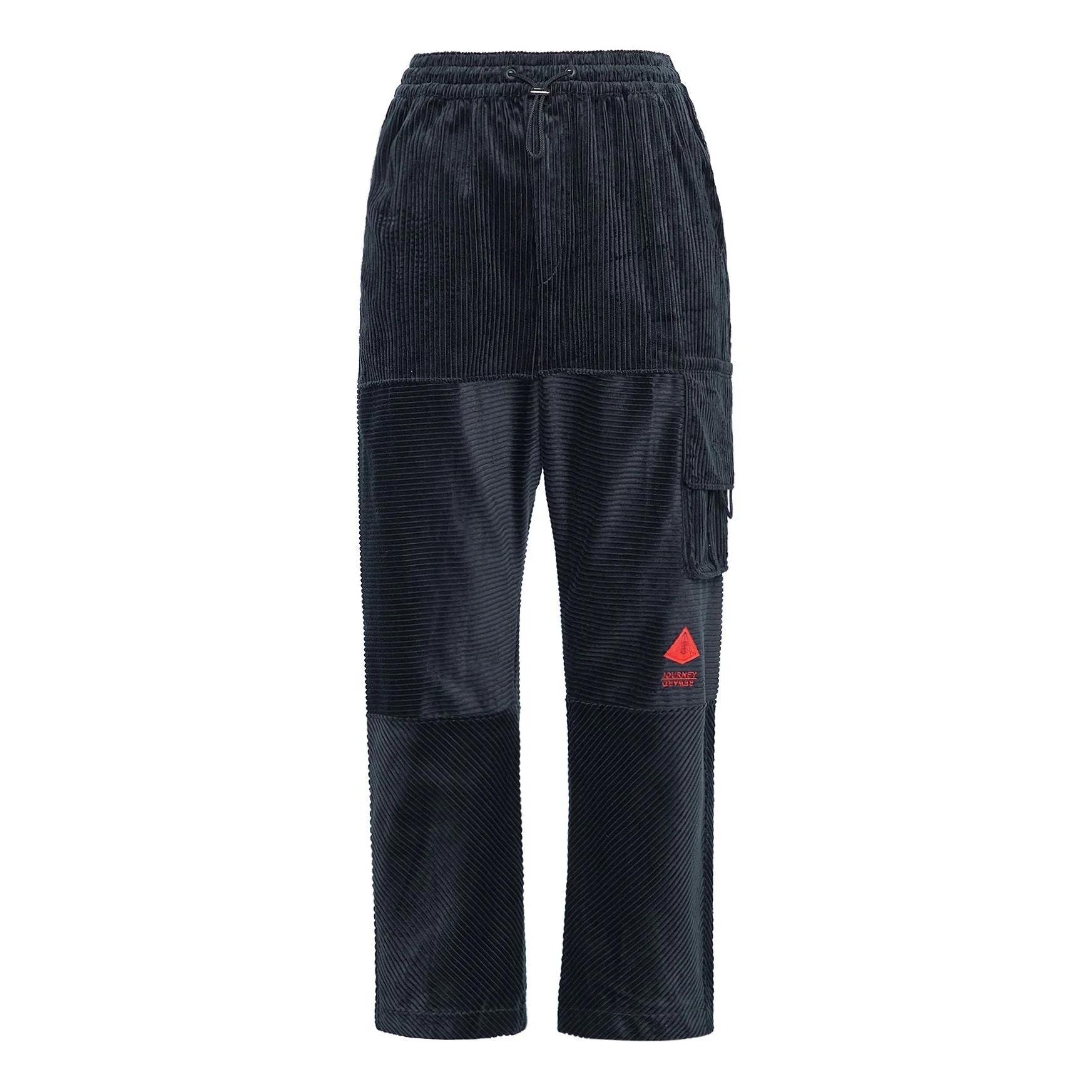 남자 나이키 Corduroy 화물 캐주얼 스트레이트 롱 바지 / 바지 블랙 DA6686-010 - 1