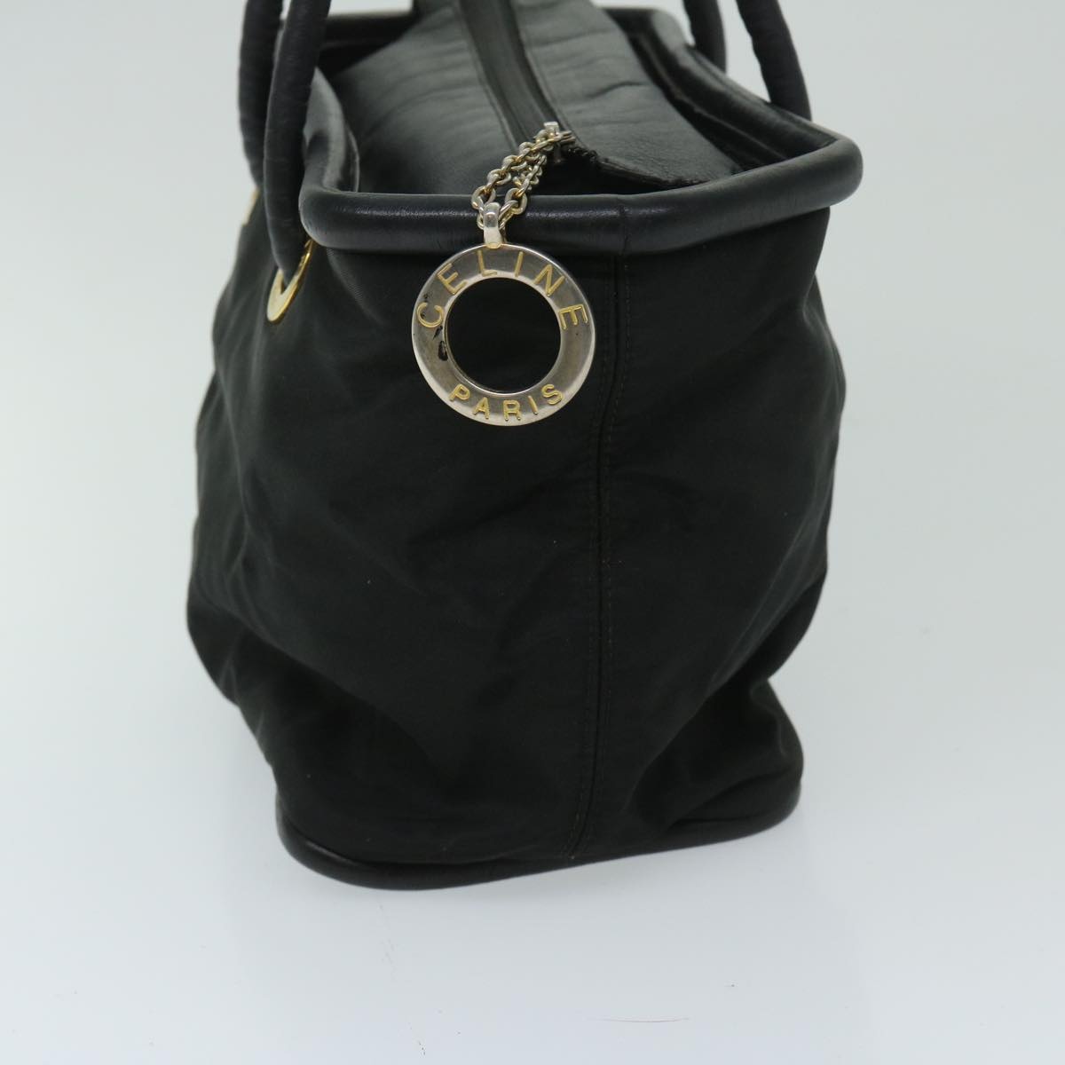 CELINE Hand Bag Nylon Black - 4
