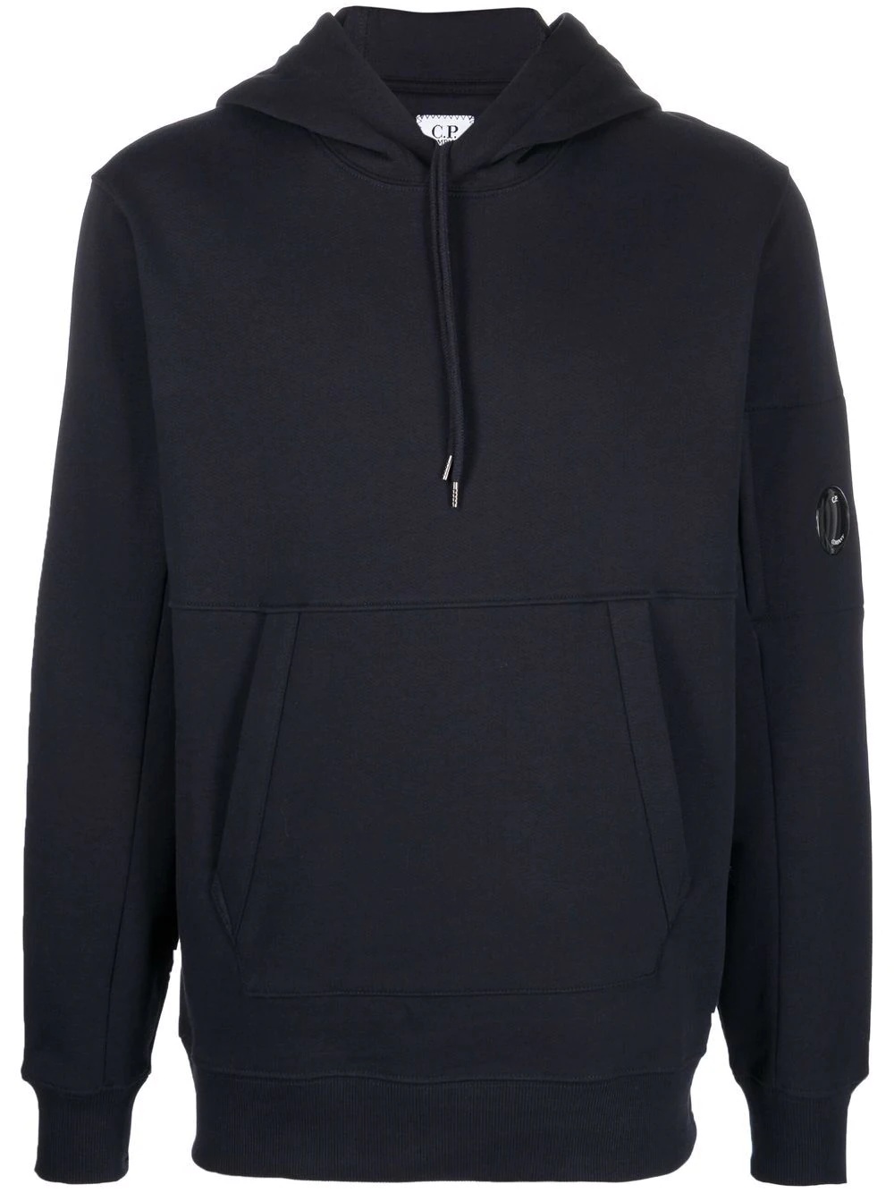 Lens-detailed cotton hoodie - 1