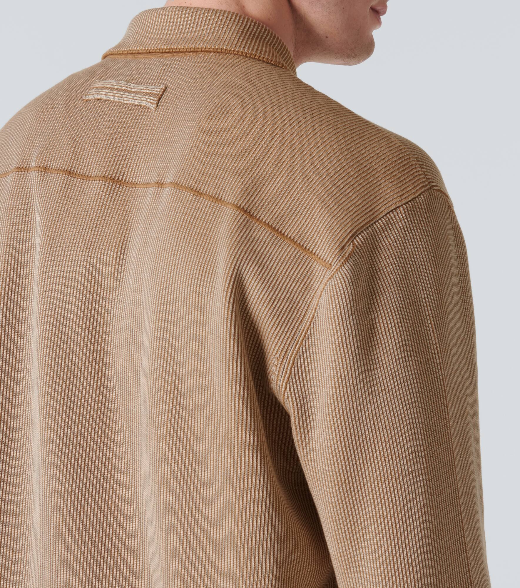 Cotton and silk jacquard shirt - 6
