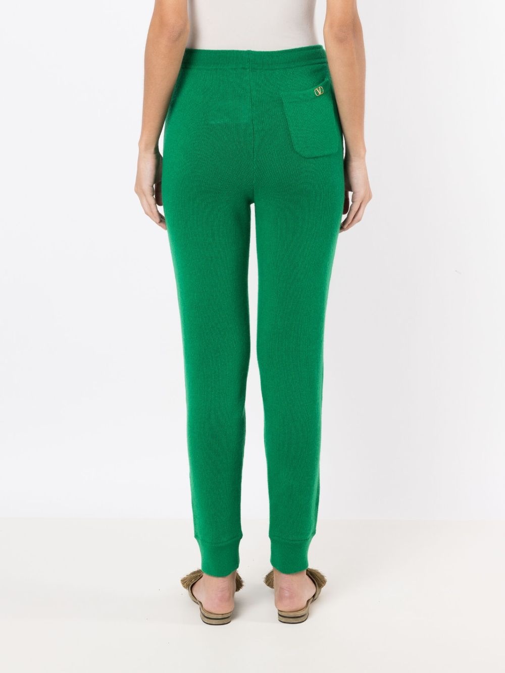 drawstring wool trousers - 4
