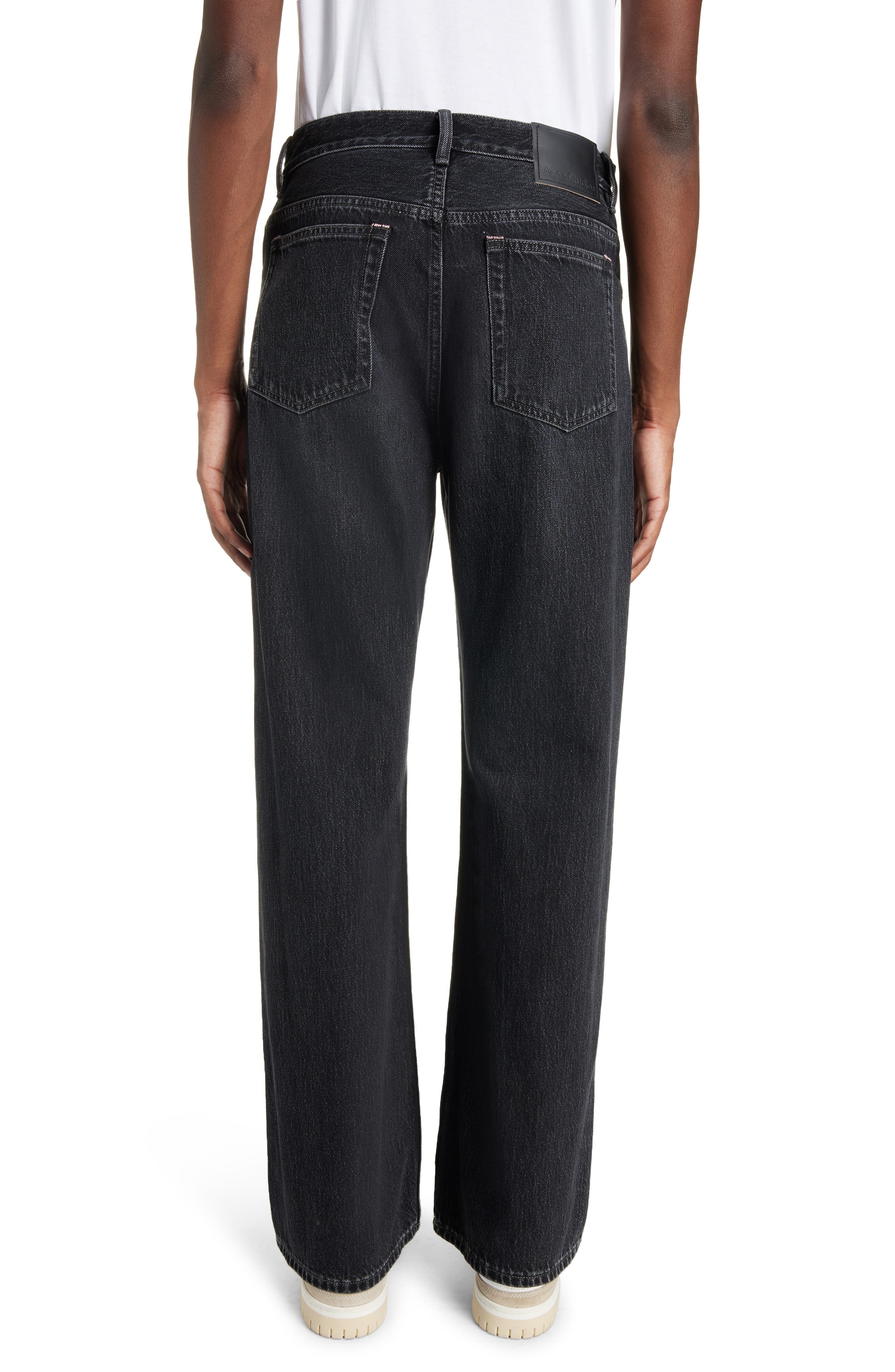 Acne Studios 2021 Loose Fit Jeans in Black at Nordstrom - 3