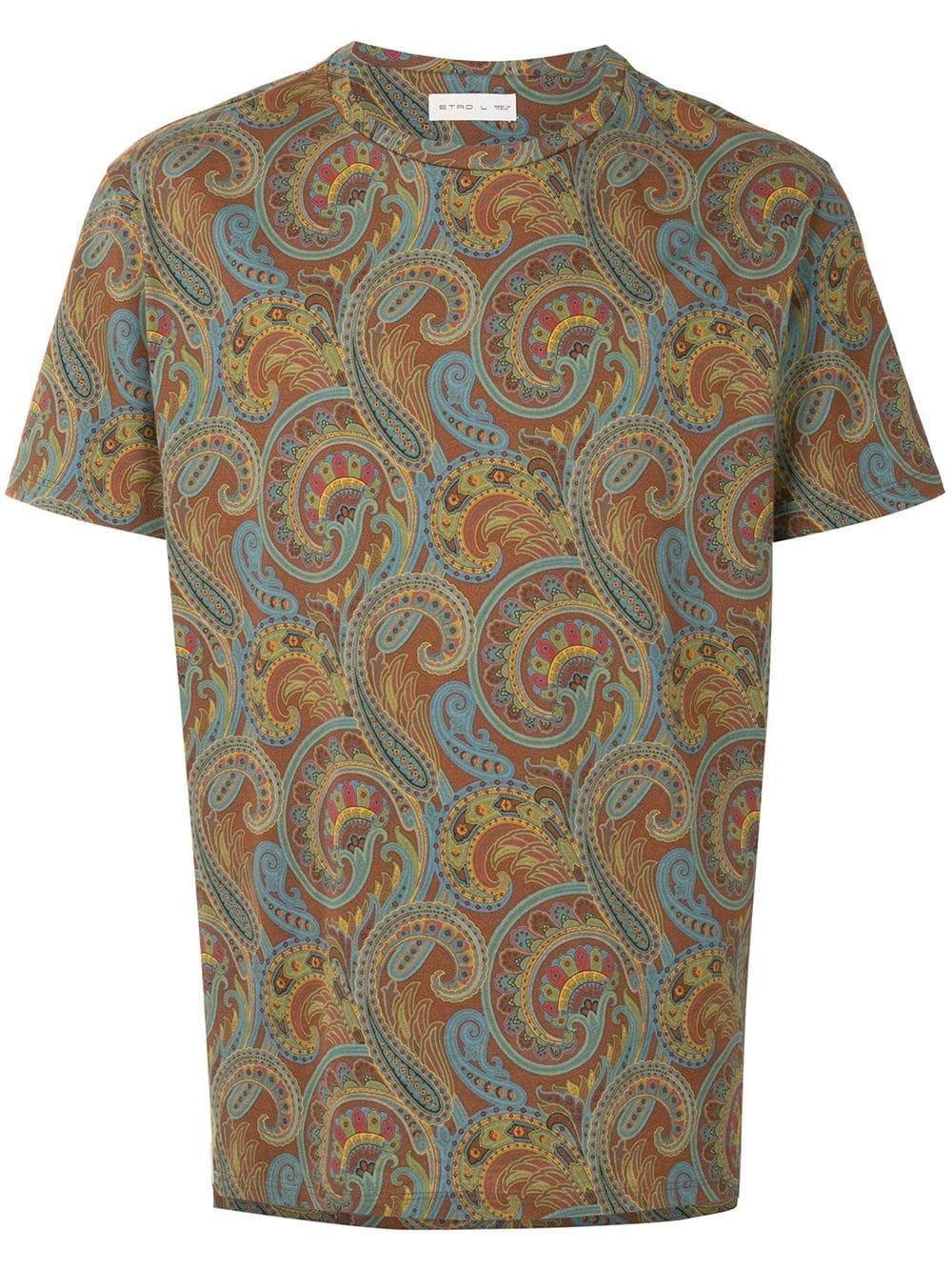 paisley-print cotton T-shirt - 1