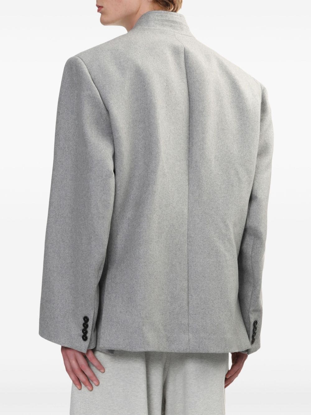 HED MAYNER collarless blazer | REVERSIBLE