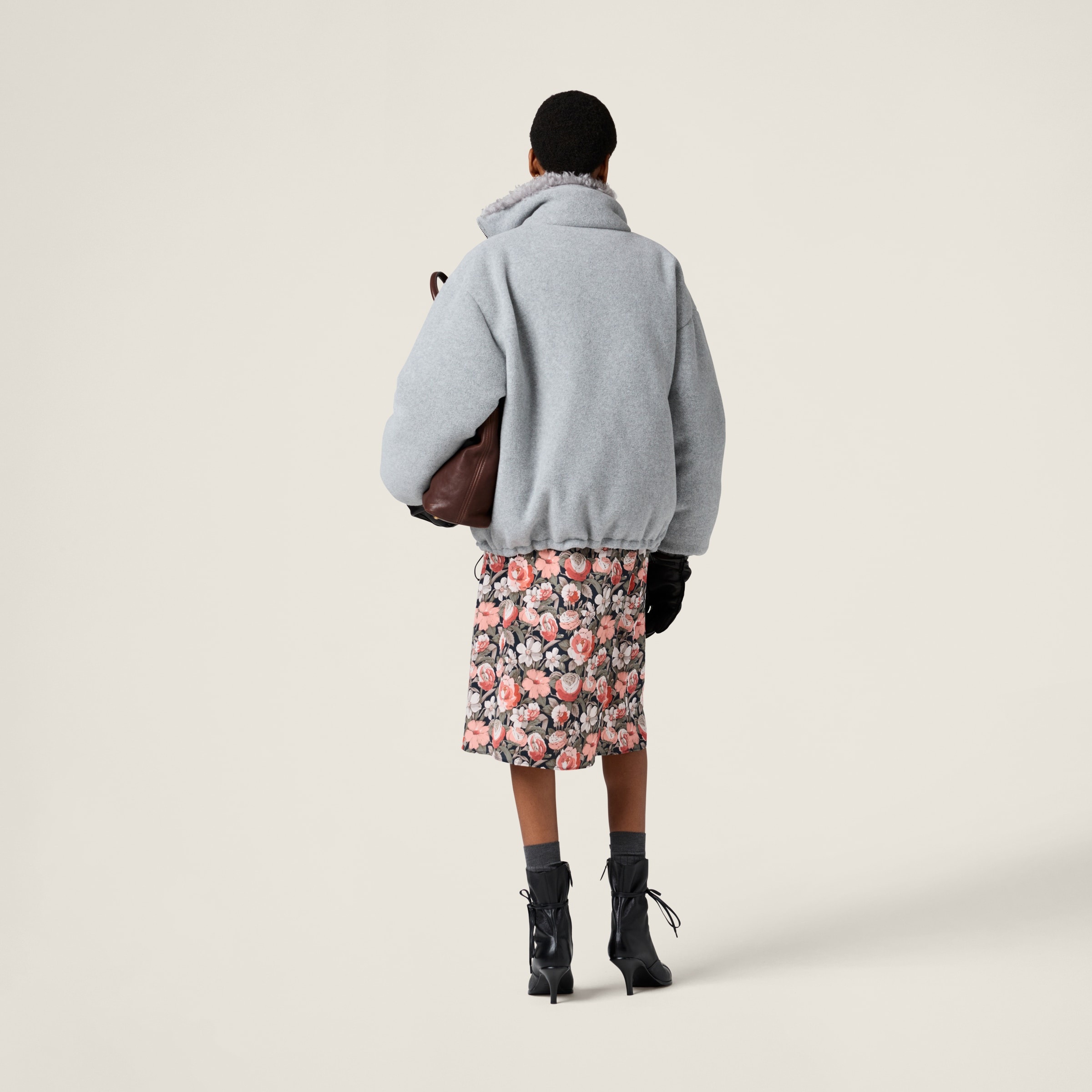 Fleece down jacket - 3