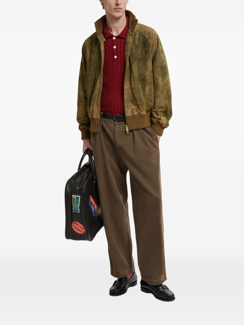 Baracuta zip-up suede jacket outlook