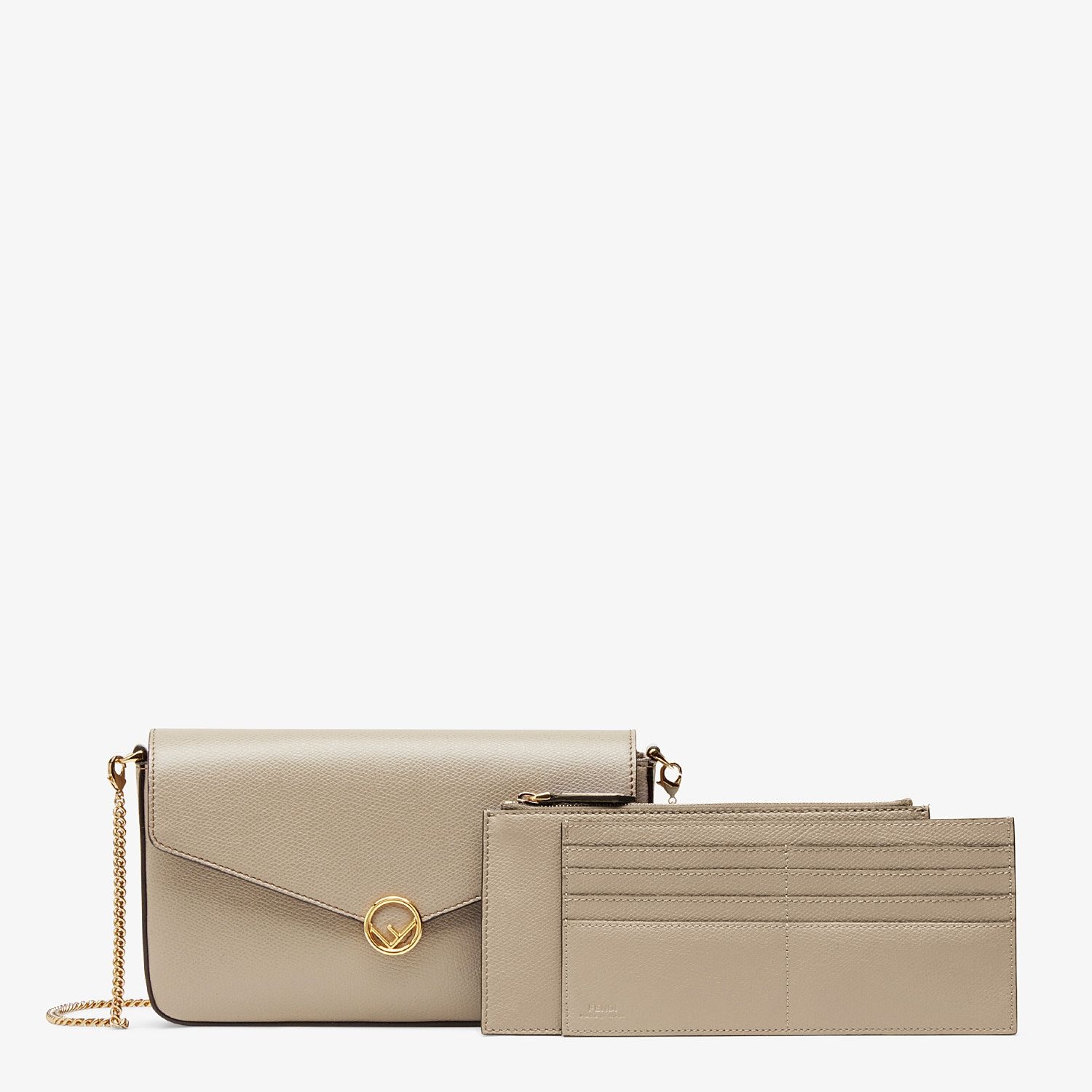 Beige leather mini-bag - 2