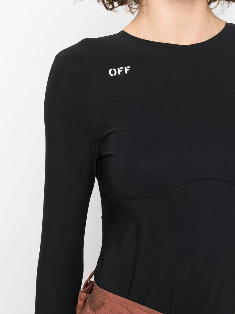 logo-print long-sleeve top 5