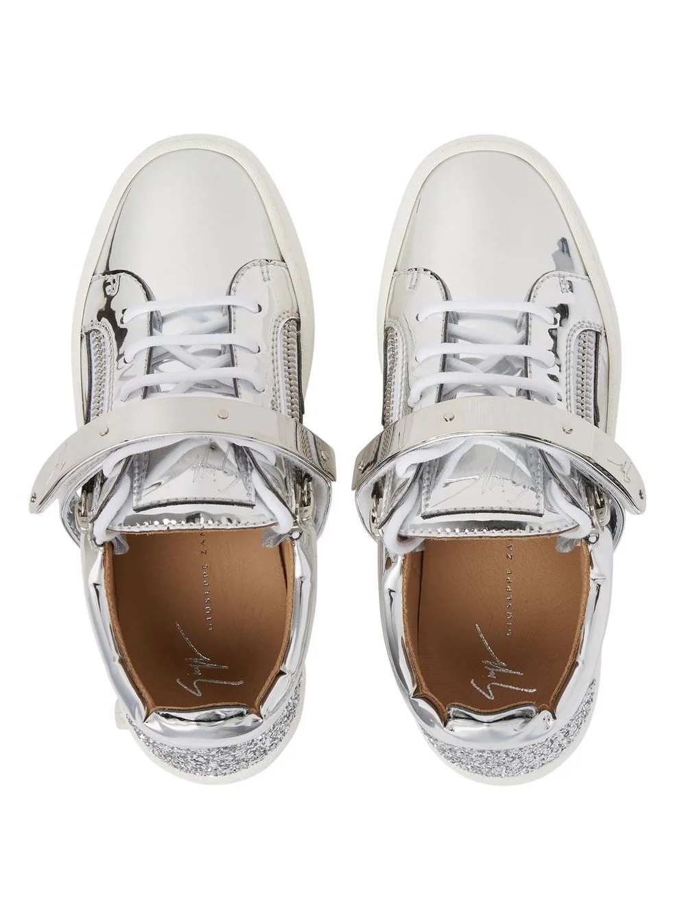 Coby touch-strap leather sneakers - 4