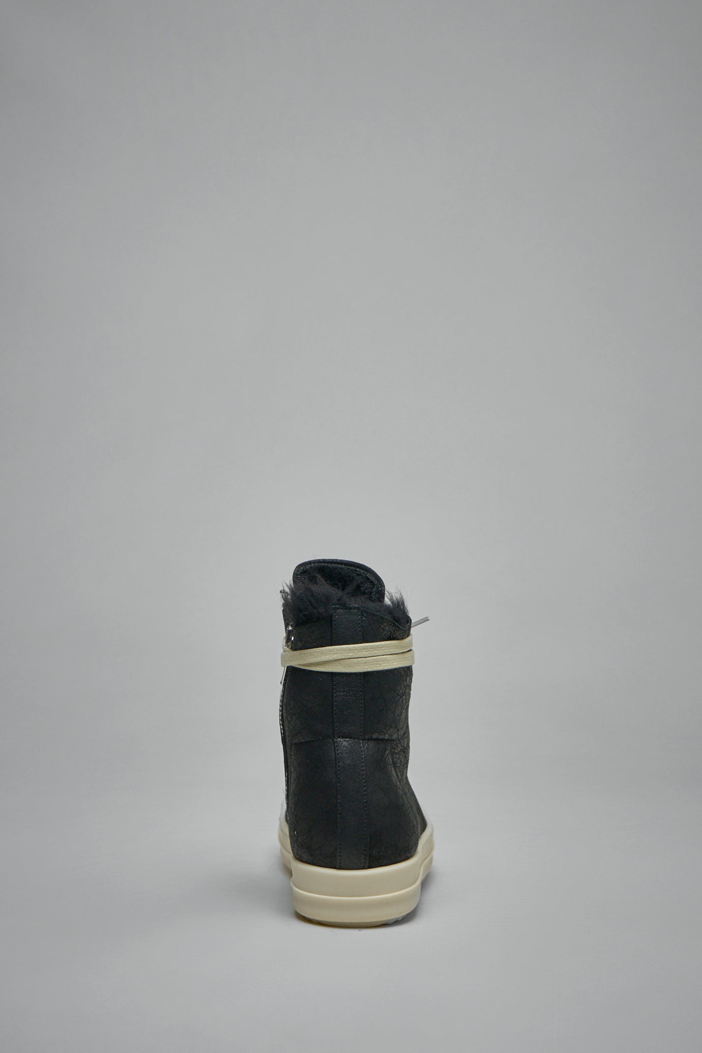 High Top Zebra Shearling Ramones Sneakers - 4
