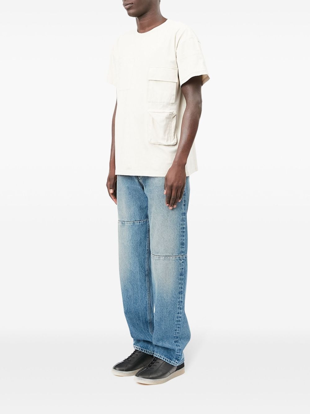multiple-pockets cotton T-shirt - 6