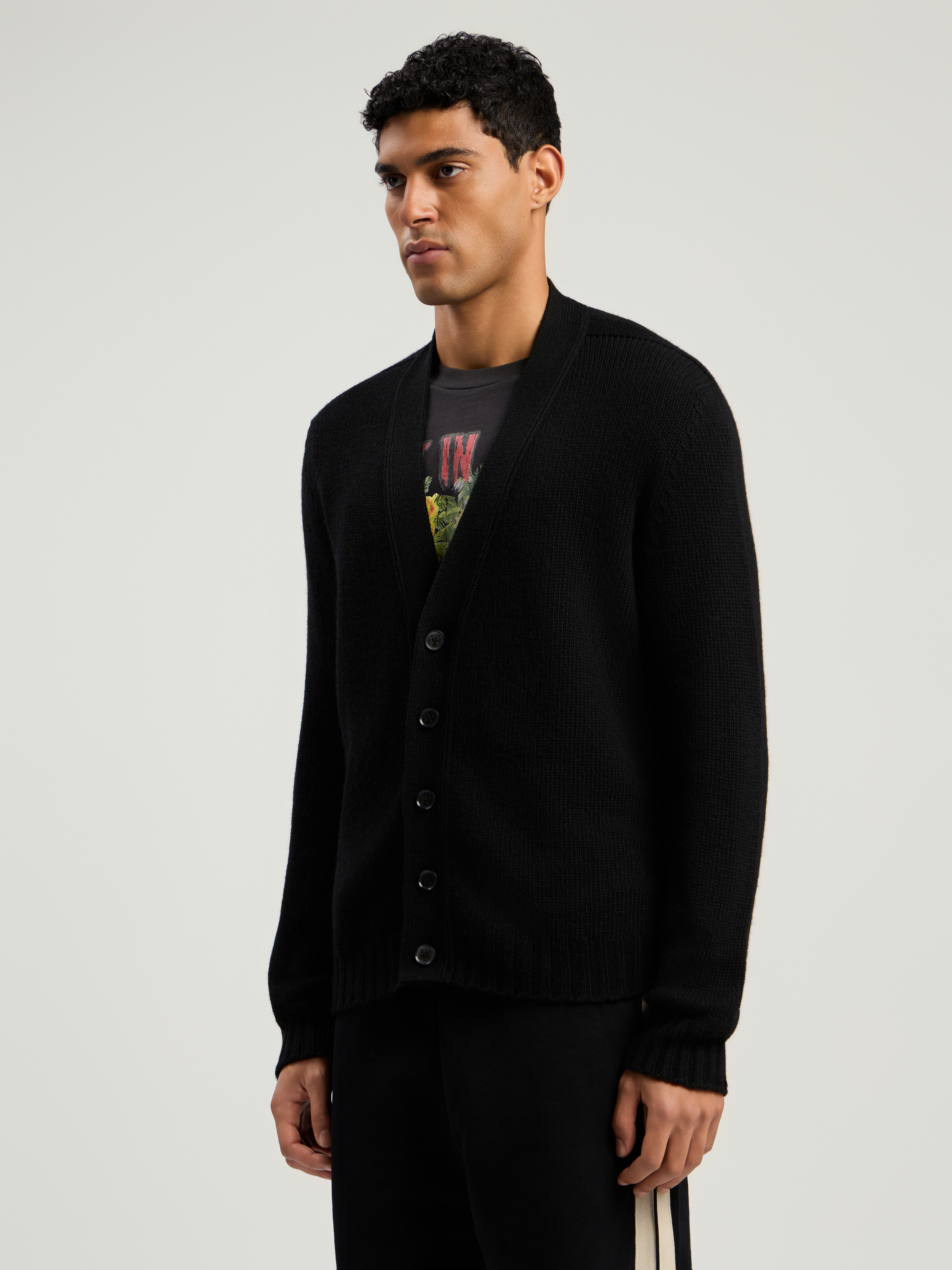Curved Logo Cardigan - 3