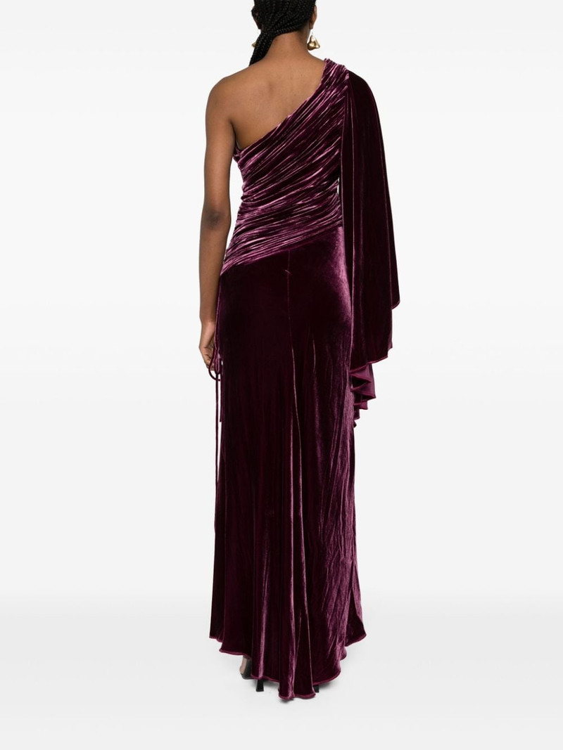Yolanda velvet maxi dress 4