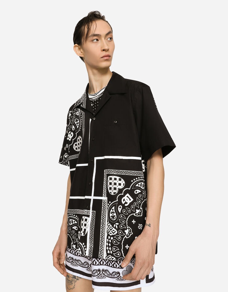 Bandanna-print cotton Hawaiian shirt - 2