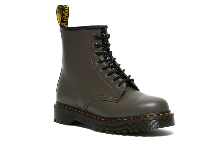 Dr.Martens 1460 Bex Smooth Leather Platform Boots 'Khaki Grey' 27140481 - 3