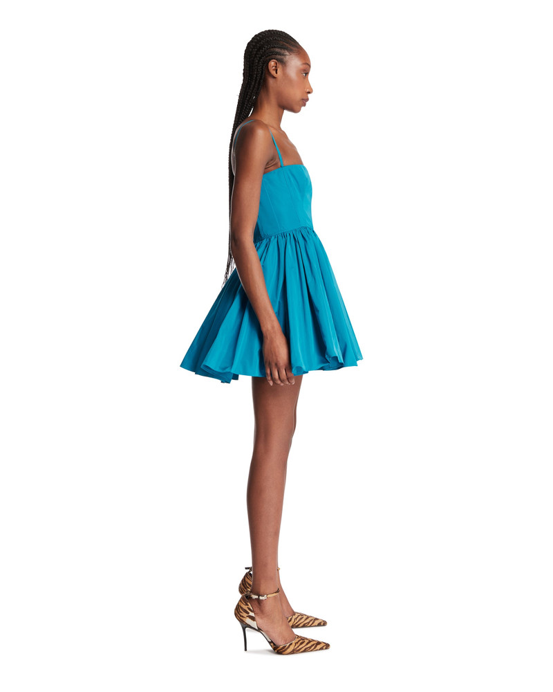 Blue Peplum Mini Dress 5