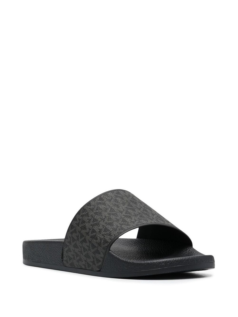 MICHAEL KORS Jake monogram logo-print slides outlook