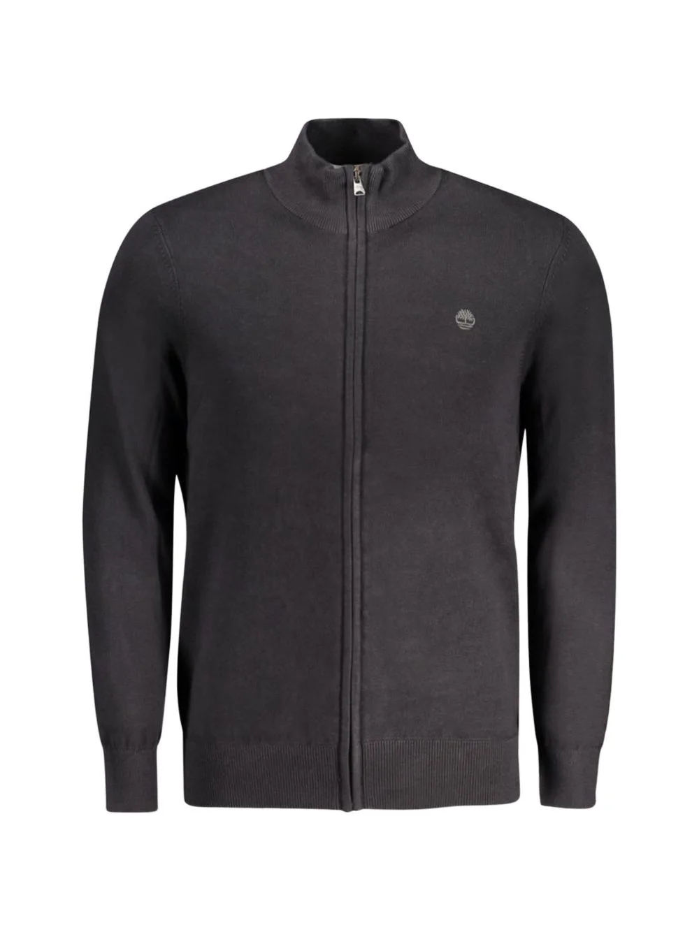 zip-up high-neck cardigan - 1
