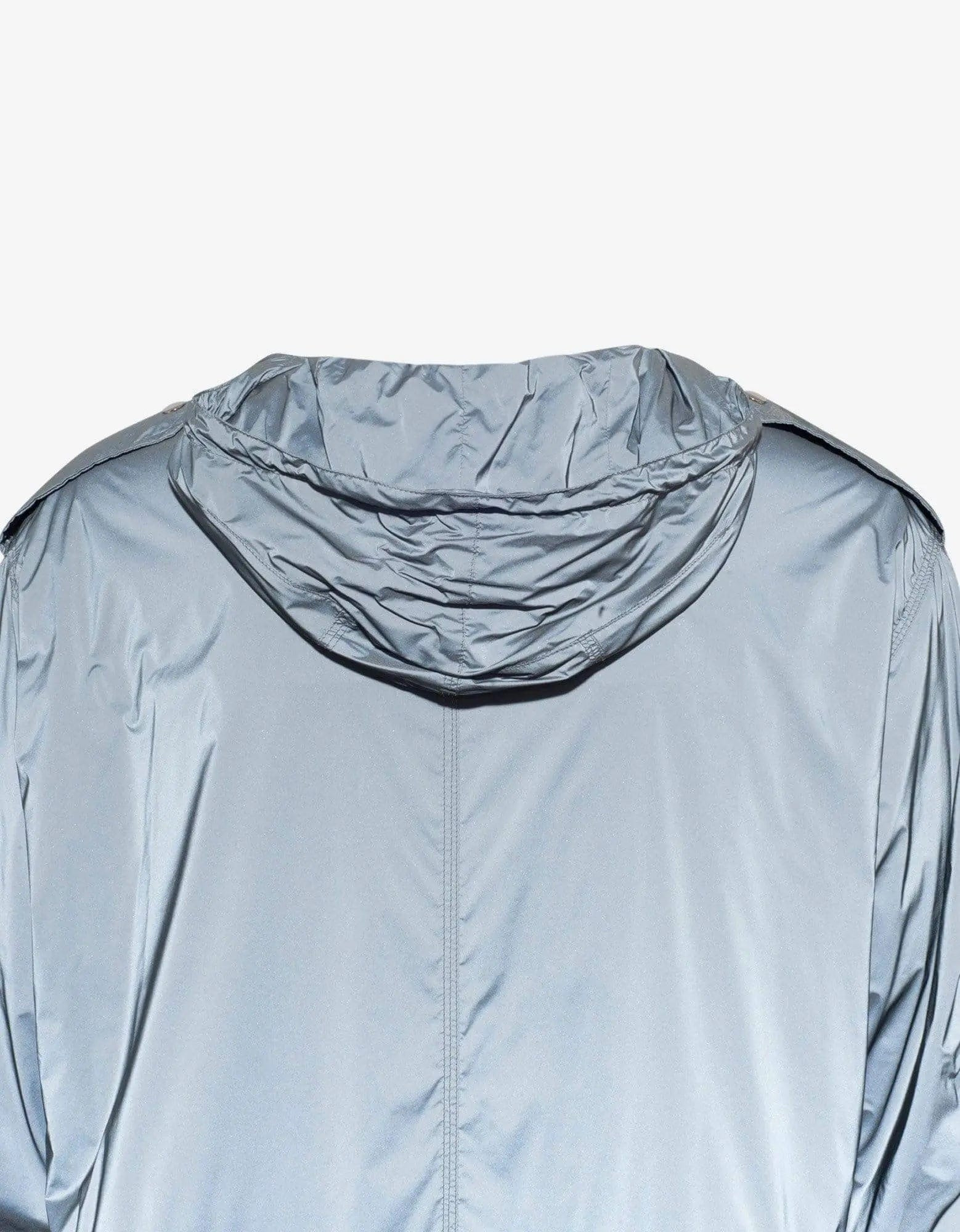 Givenchy Grey Reflective Nylon Parka - 8