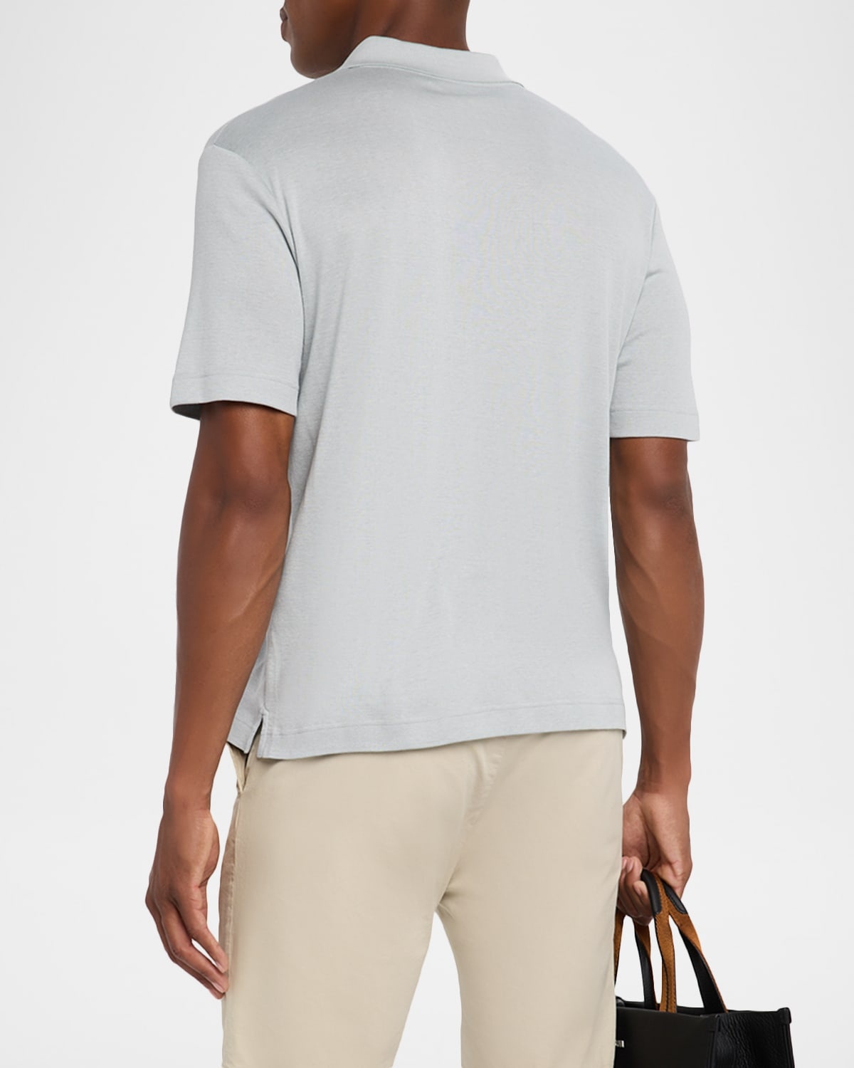 Men's Mazzorbo Silk and Cotton Polo Shirt - 3