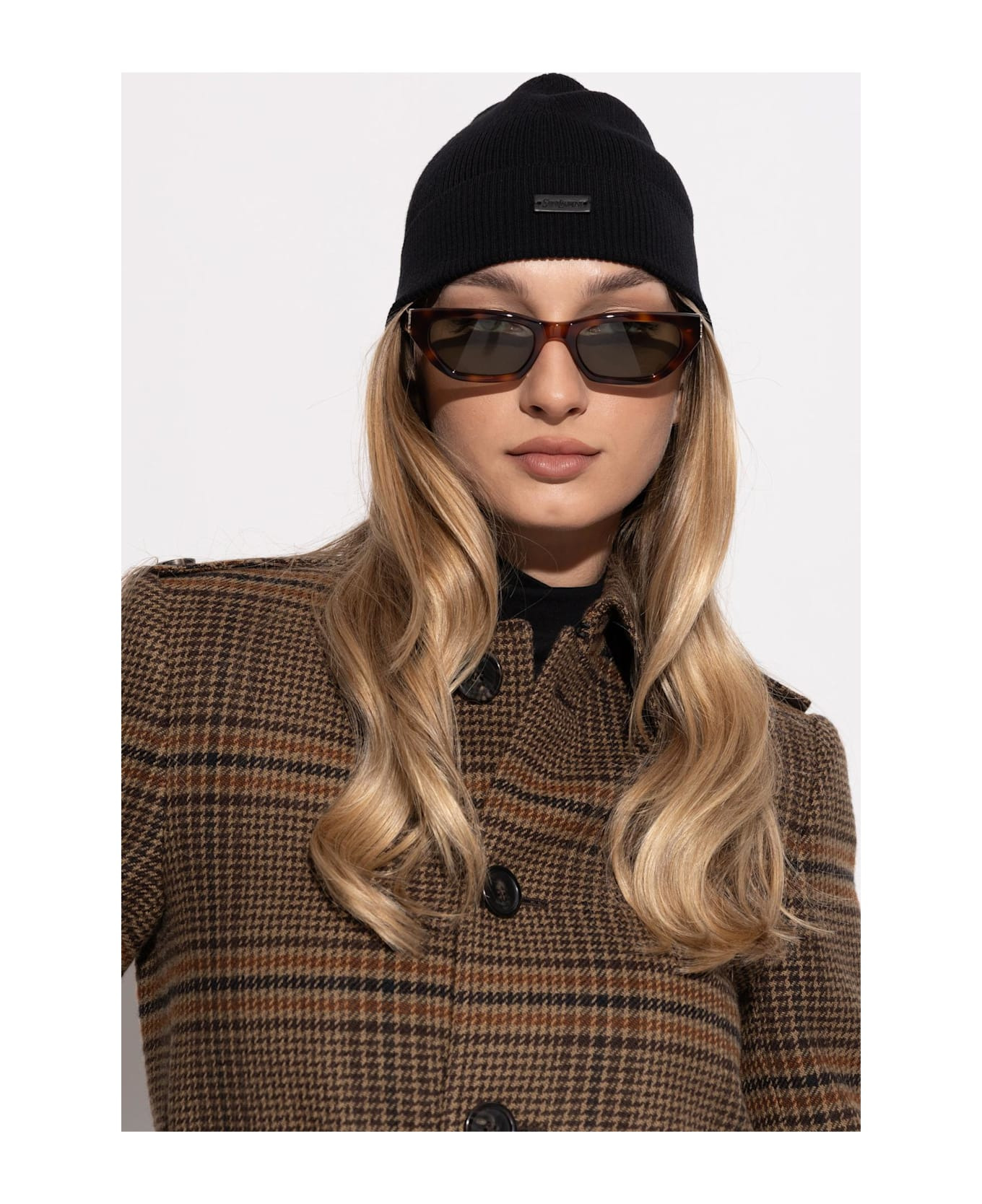 Saint Laurent Wool Beanie With Logo Patch - 2