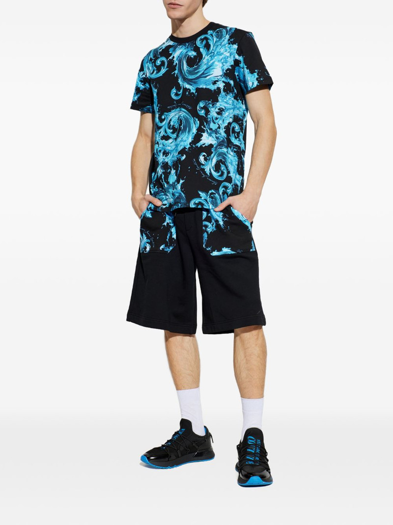 VERSACE JEANS COUTURE baroque-print T-shirt outlook