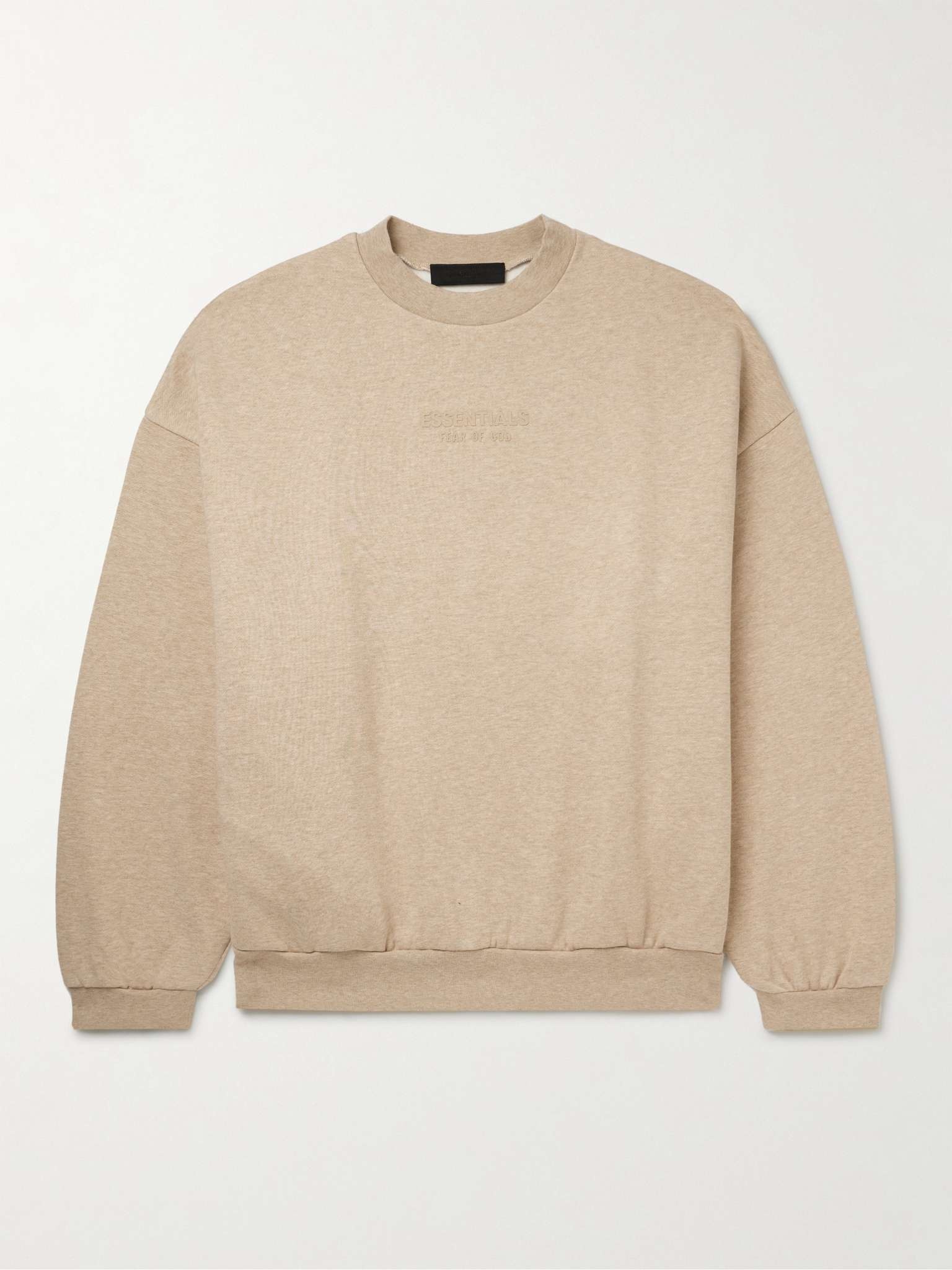 Mr. Porter Exclusive outlet Essentials Fear Of God Crewneck Pullover 'Light Heather Oat