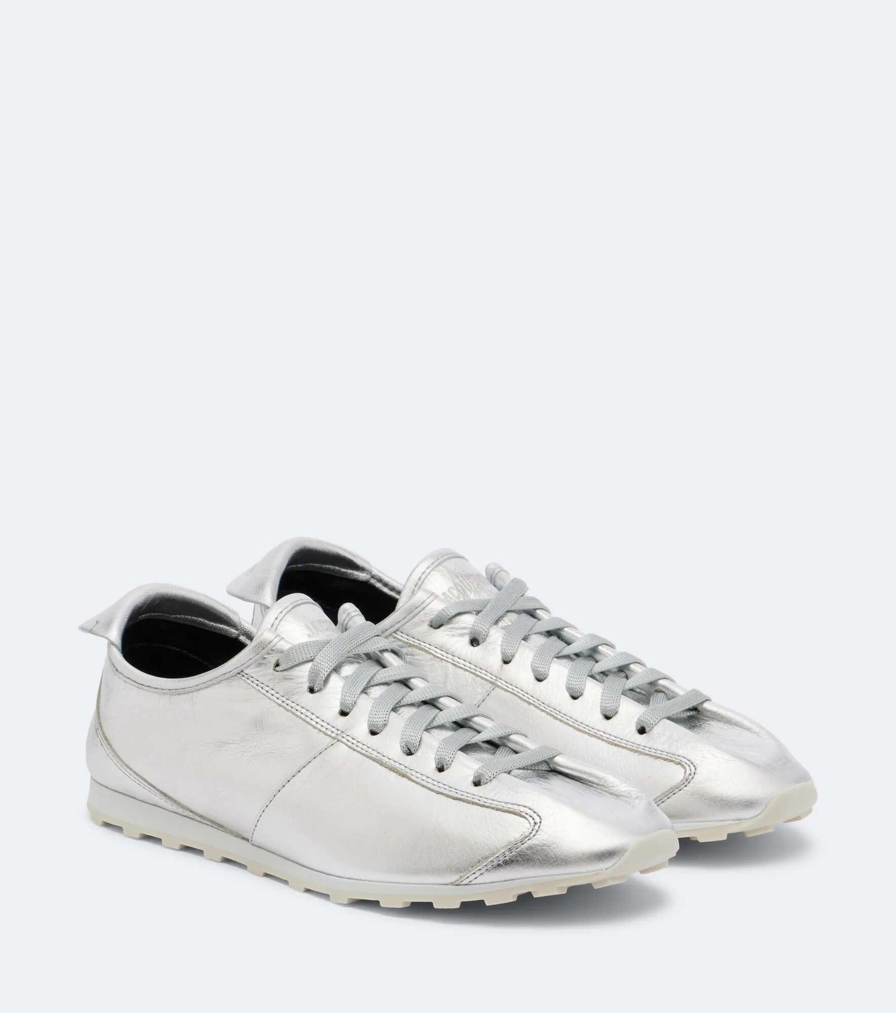 Tennis metallic leather sneakers - 1