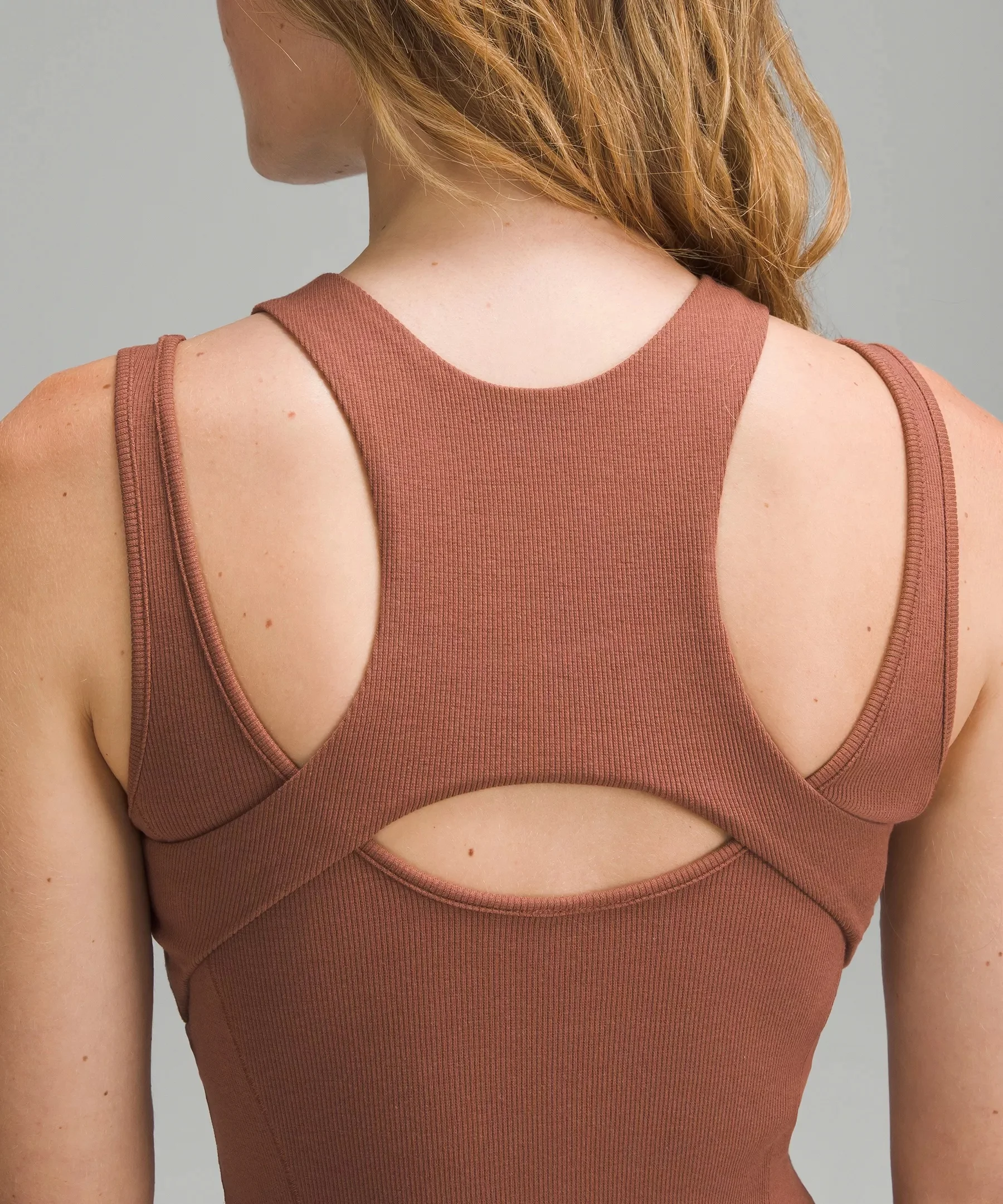 lululemon Ribbed Cotton Modal Cut-Out Dress - LW1EOMS-045609 | REVERSIBLE