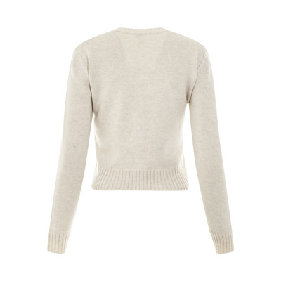 Loewe Cropped Sweater in Light Grey Melange outlook