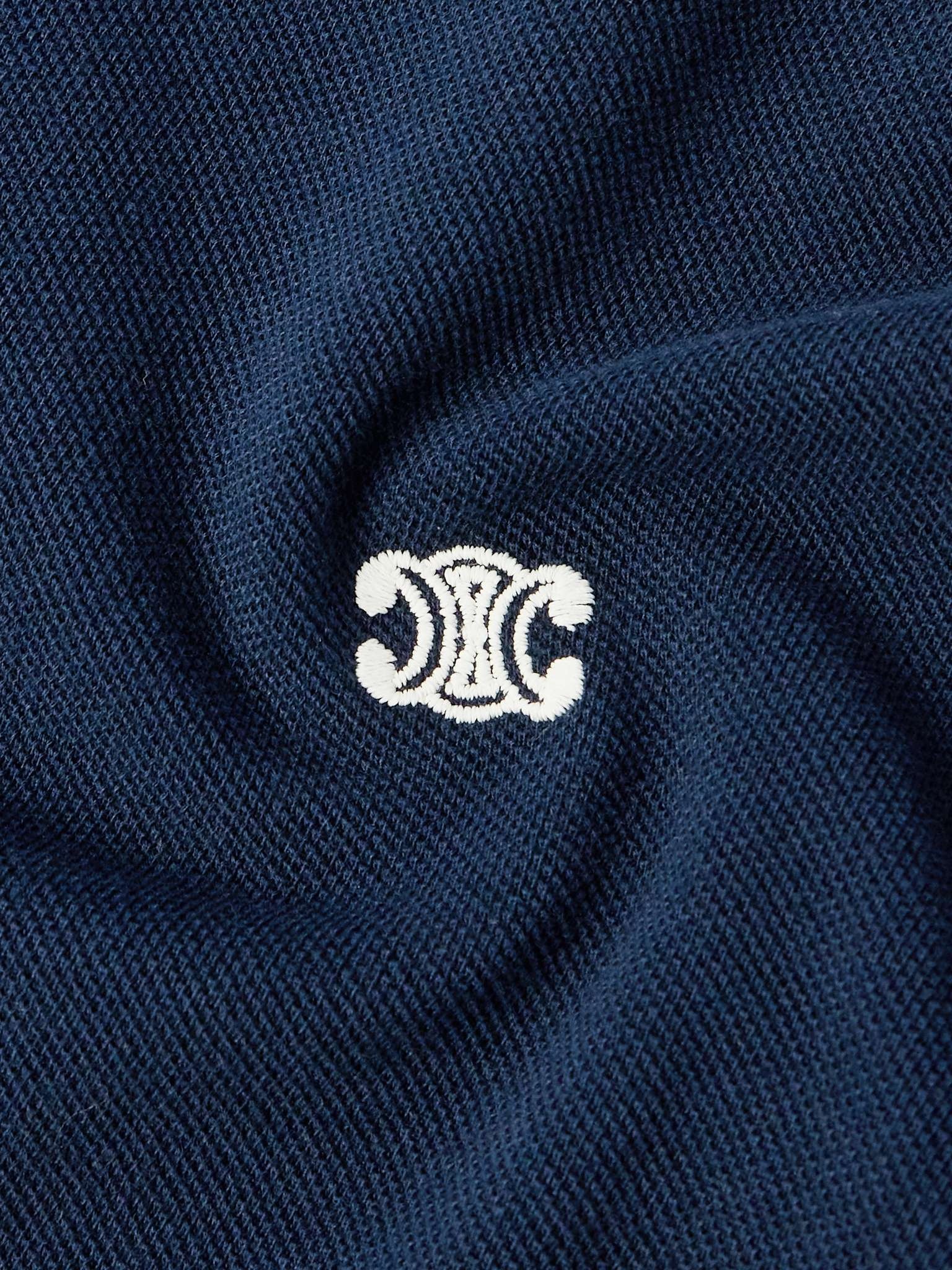 Logo-Embroidered Cotton-Piqué Polo Shirt - 4