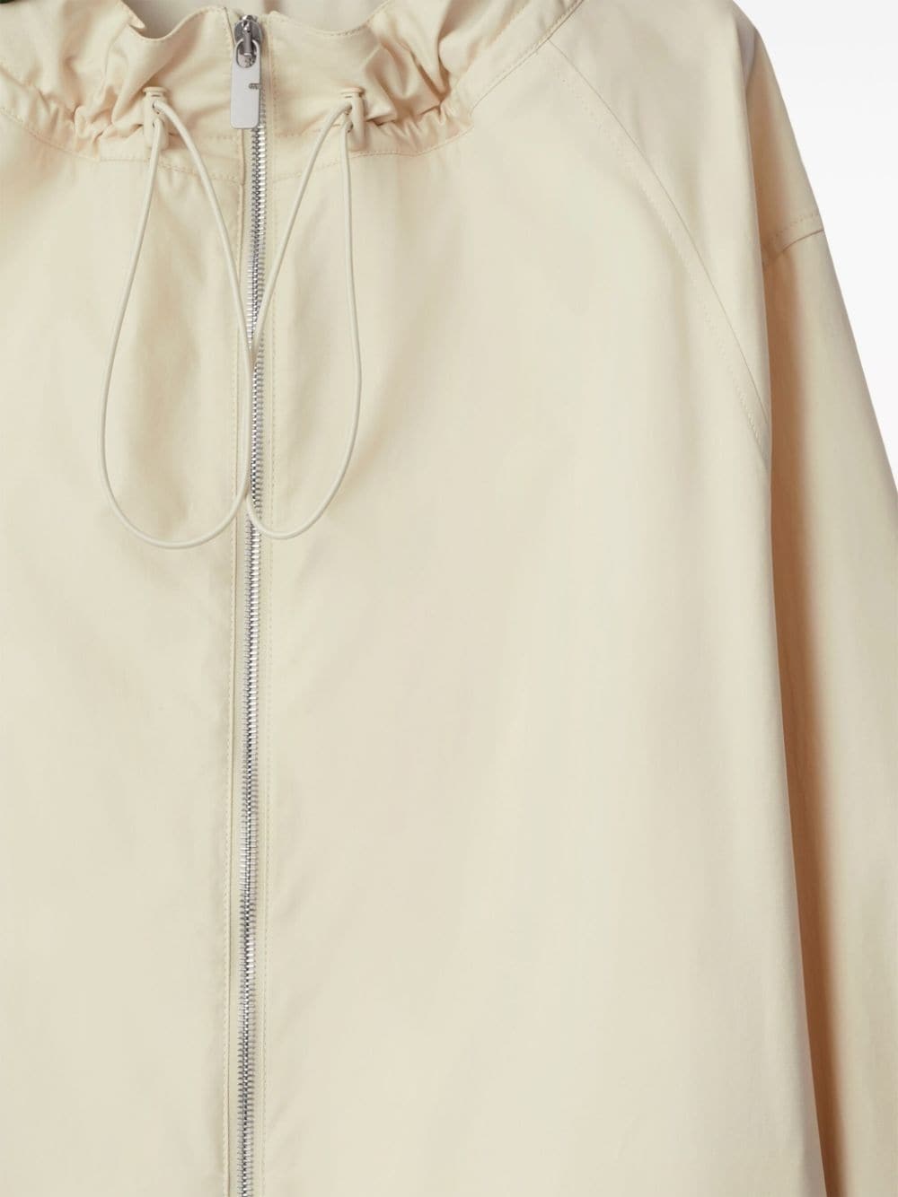checkered hood cotton parka - 5