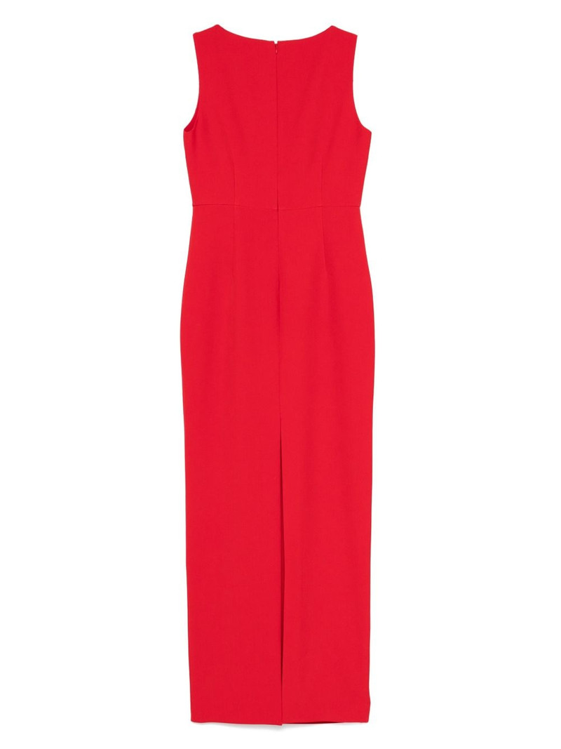 ROLAND MOURET cut-out crepe maxi dress outlook