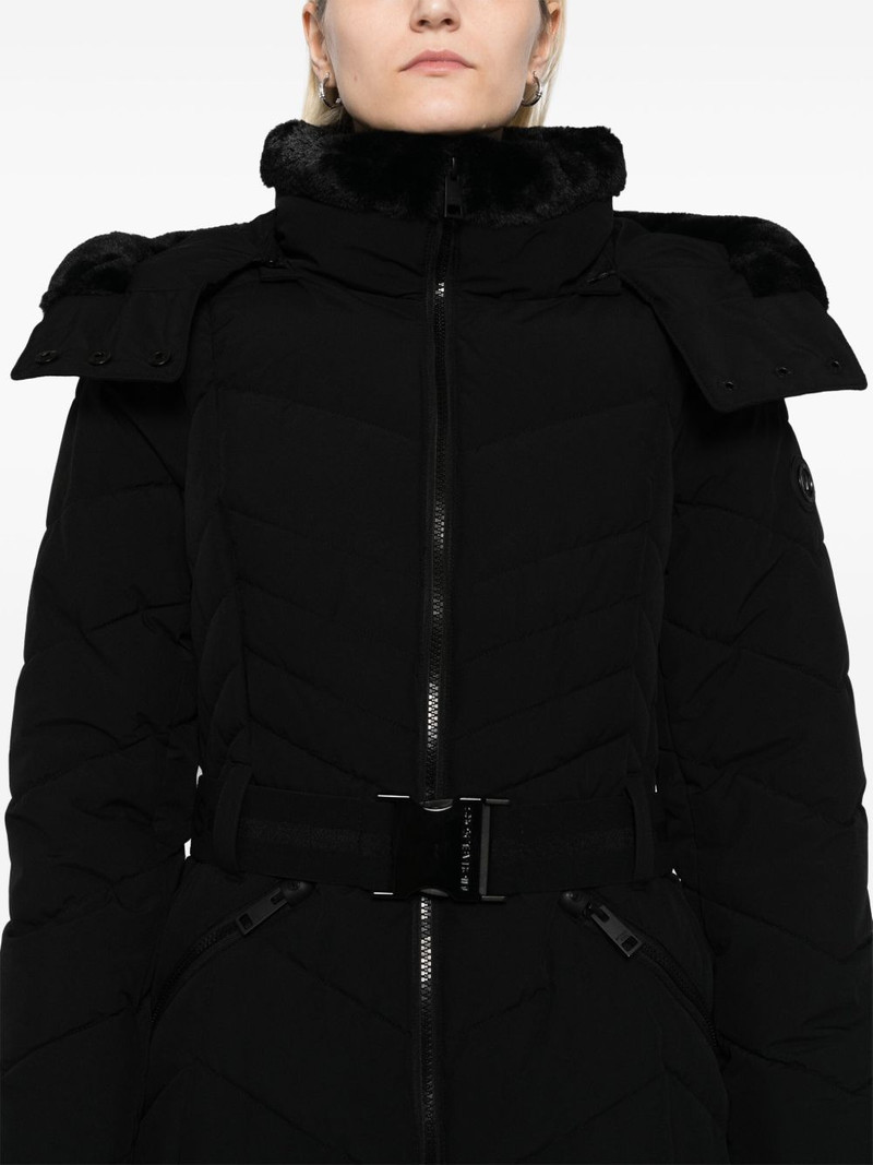 Chevron 3/4 belted scuba coat 5