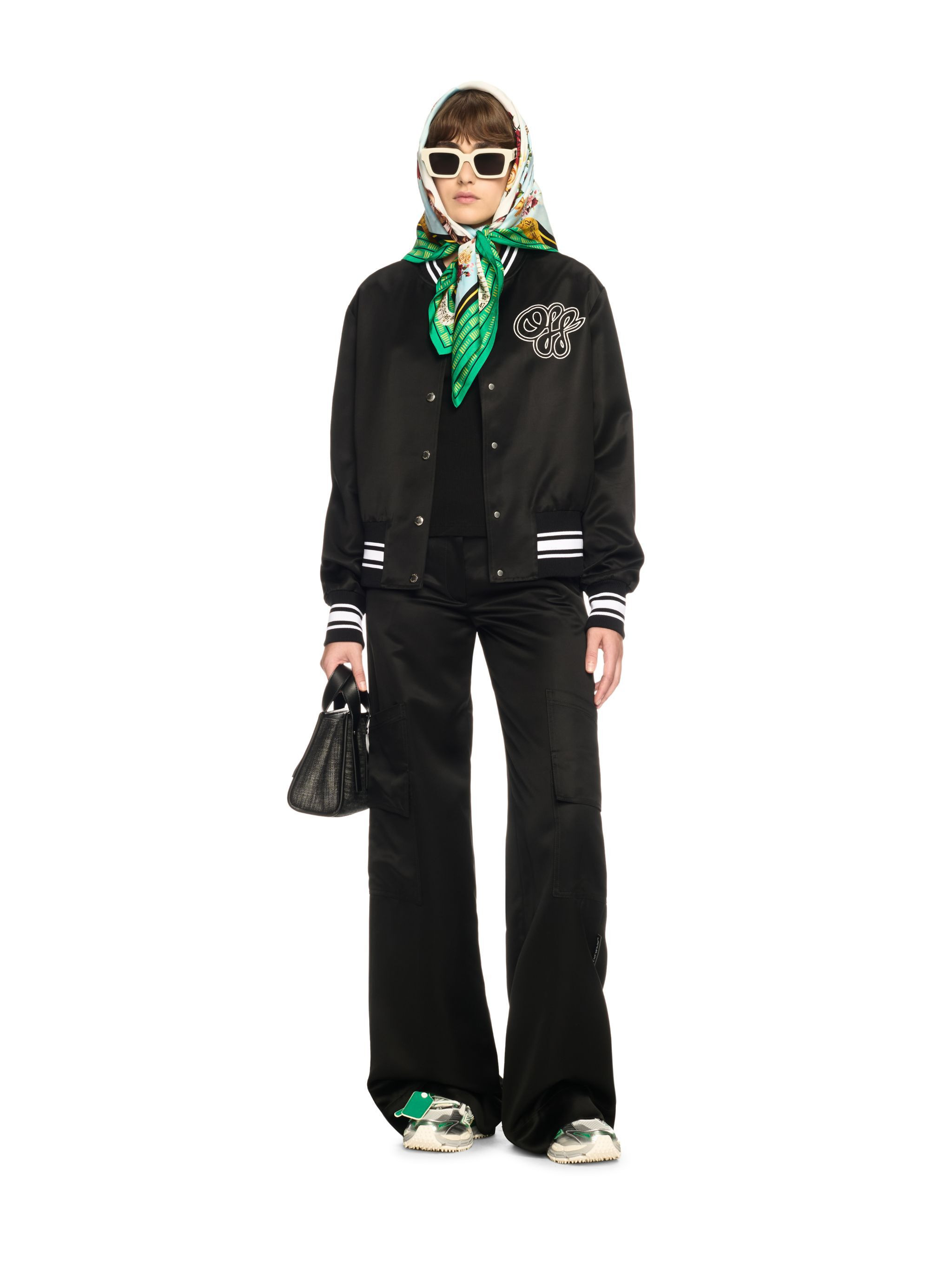 Black Toybox Satin Cargo Pants - 2