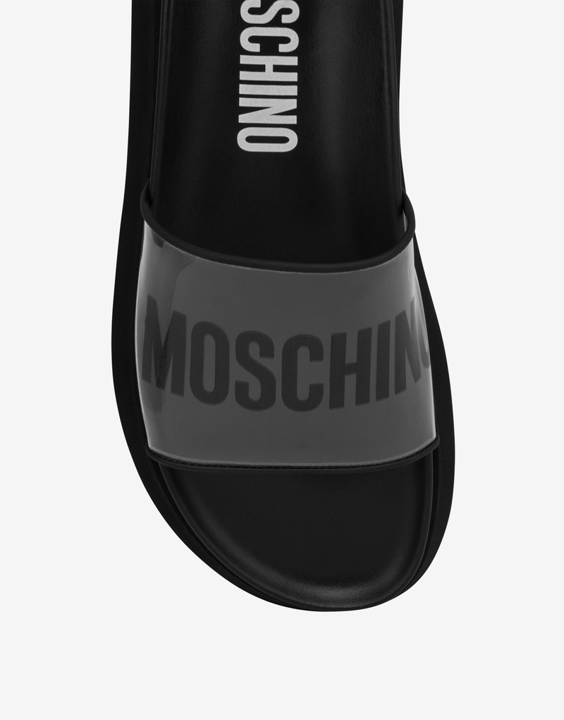 LOGO PRINT PVC POOL SLIDERS 4