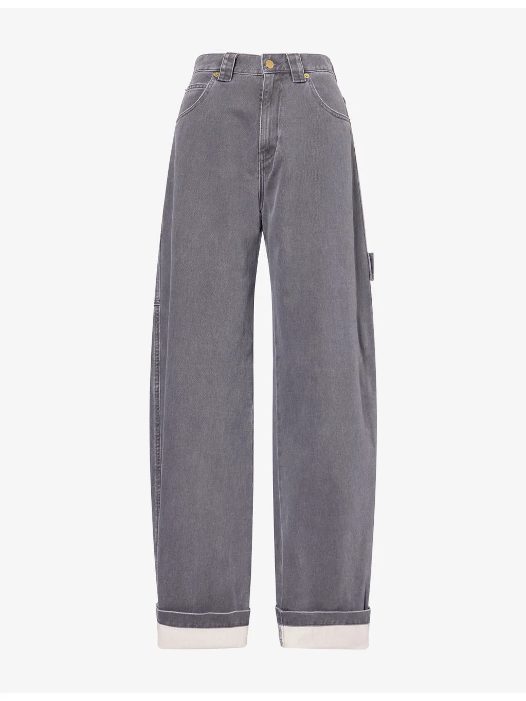 Audrey Barrel-Leg Carpenter Denim Jeans - 1