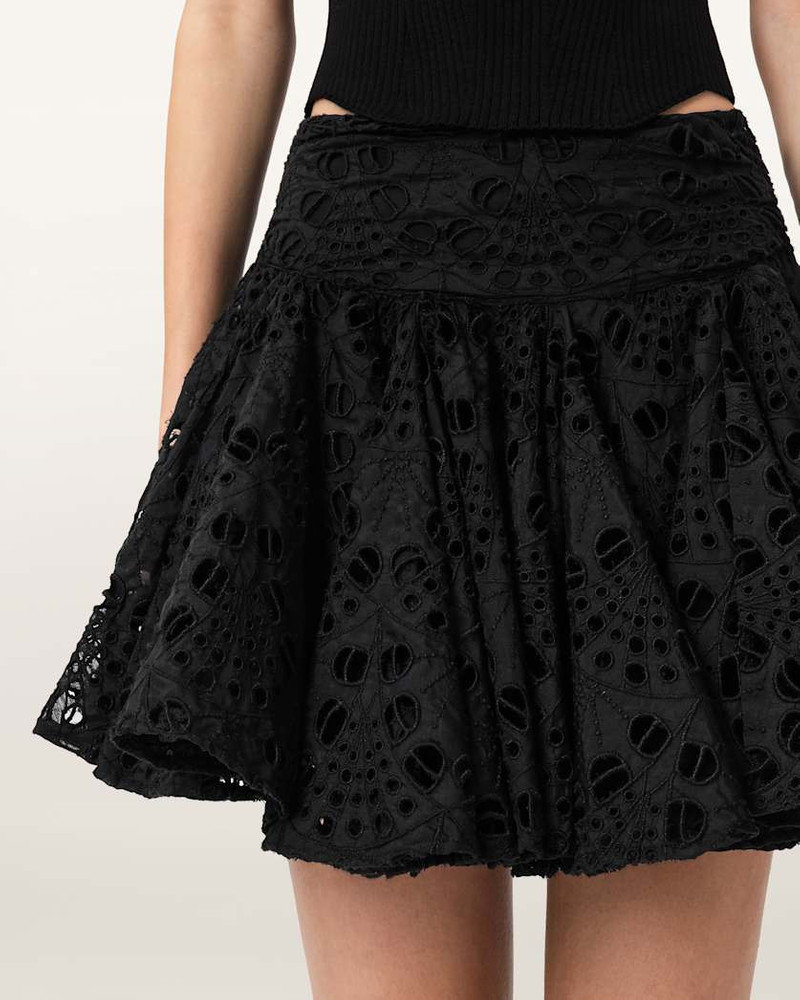 DOTTY BRODERIE MINI SKIRT 4