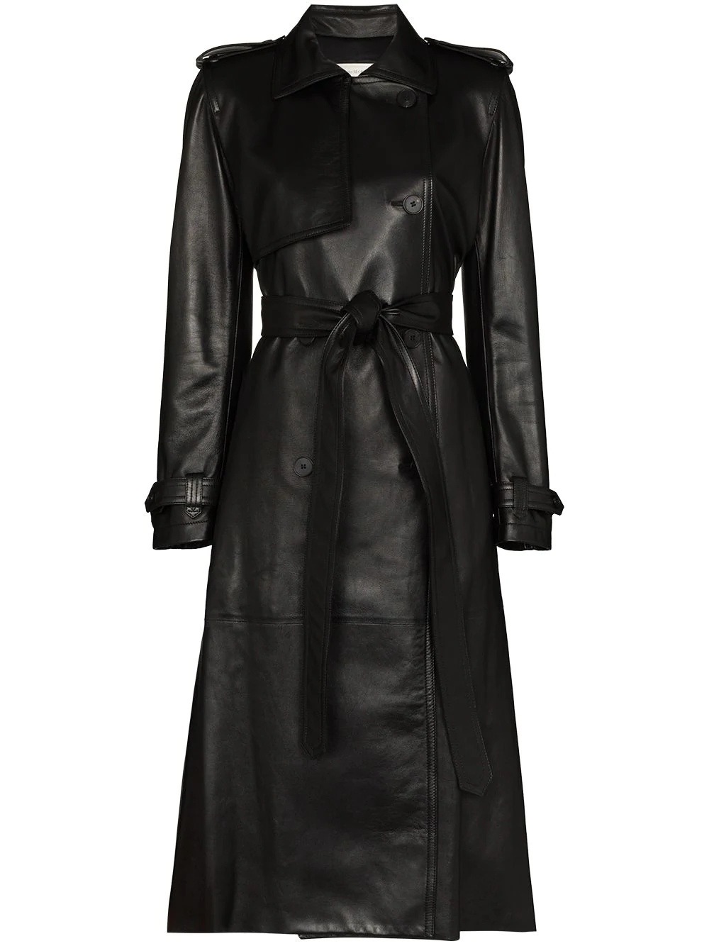 belted trench coat - 1