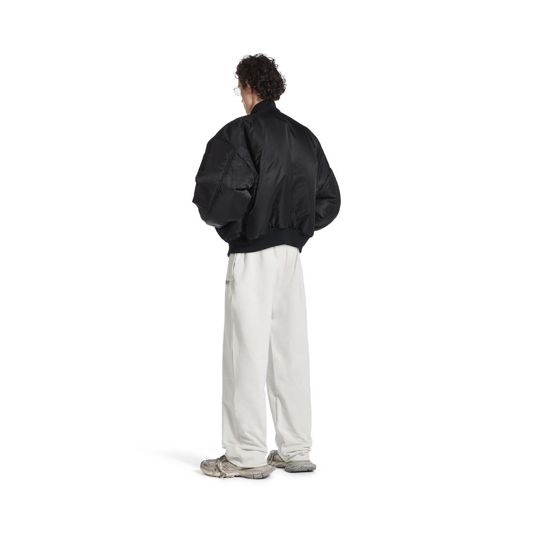 Men's Political Campaign Jogging Pants in White - 3