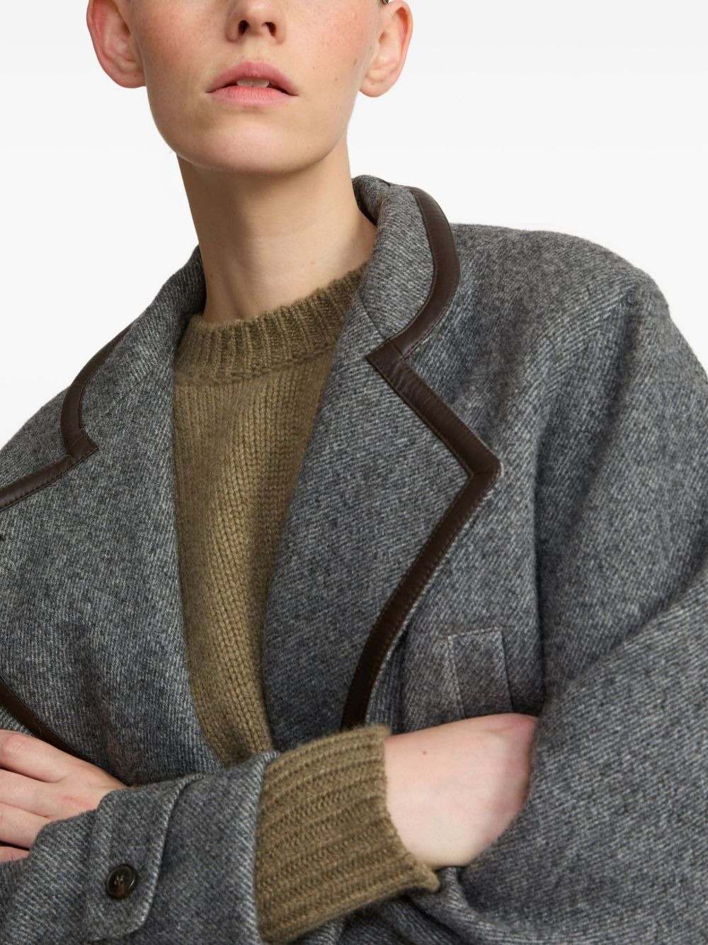 double-breasted virgin-wool coat - 4
