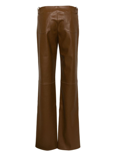 AYA MUSE Cida faux-leather trousers outlook