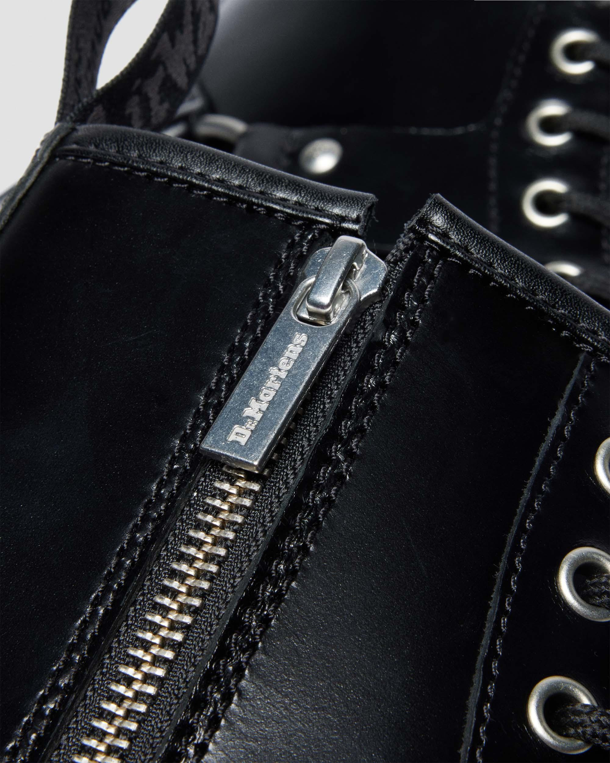 JADON HI HARNESS LEATHER PLATFORM BOOTS - 7