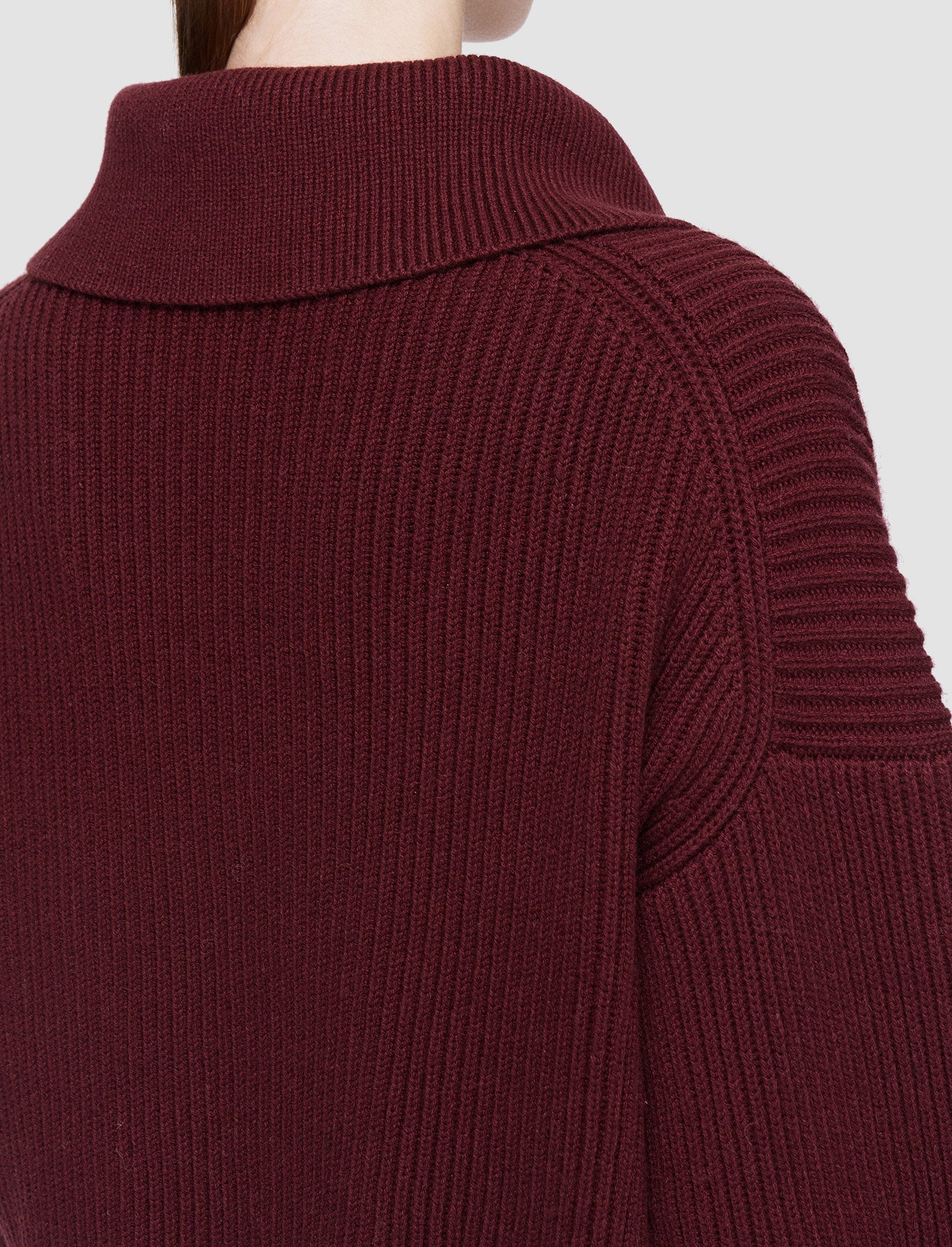 Light Cardigan Stitch Open Neck Jumper - 5