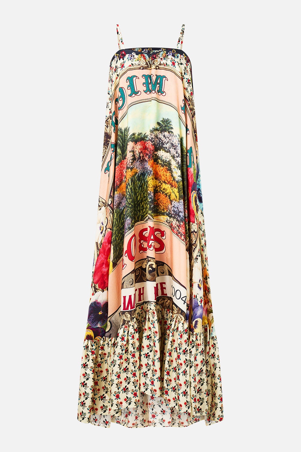 STRAPLESS MAXI WITH RUFFLE HEM - 9