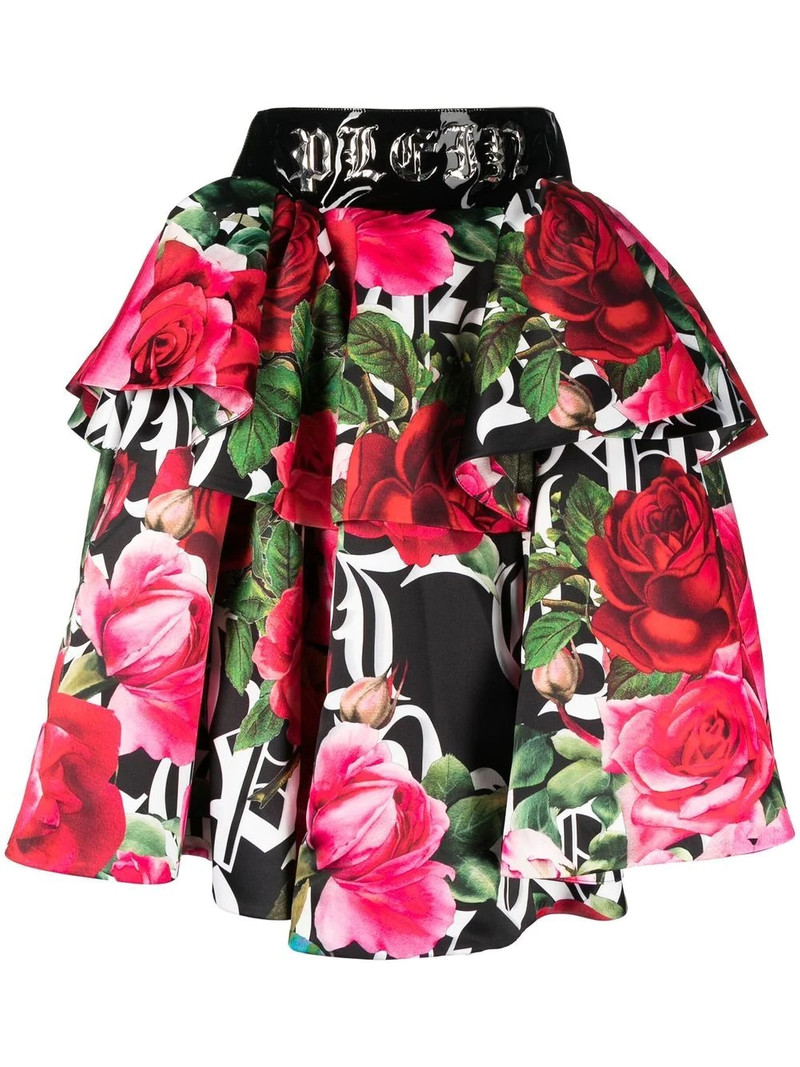 Blossom floral-print skirt 1
