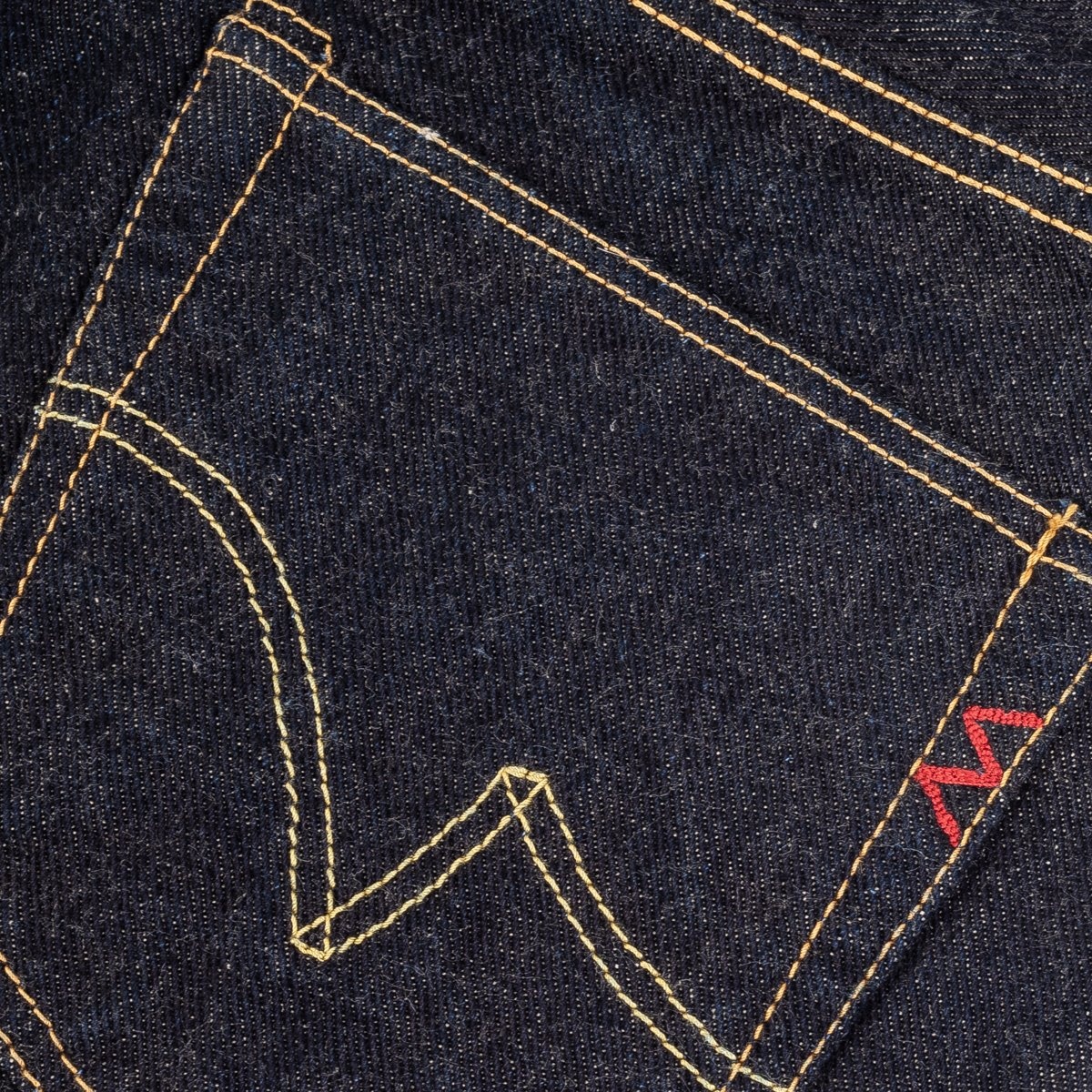 IH-634S-19L 19oz Left Hand Twill Selvedge Denim Straight Cut Jeans - Indigo - 11