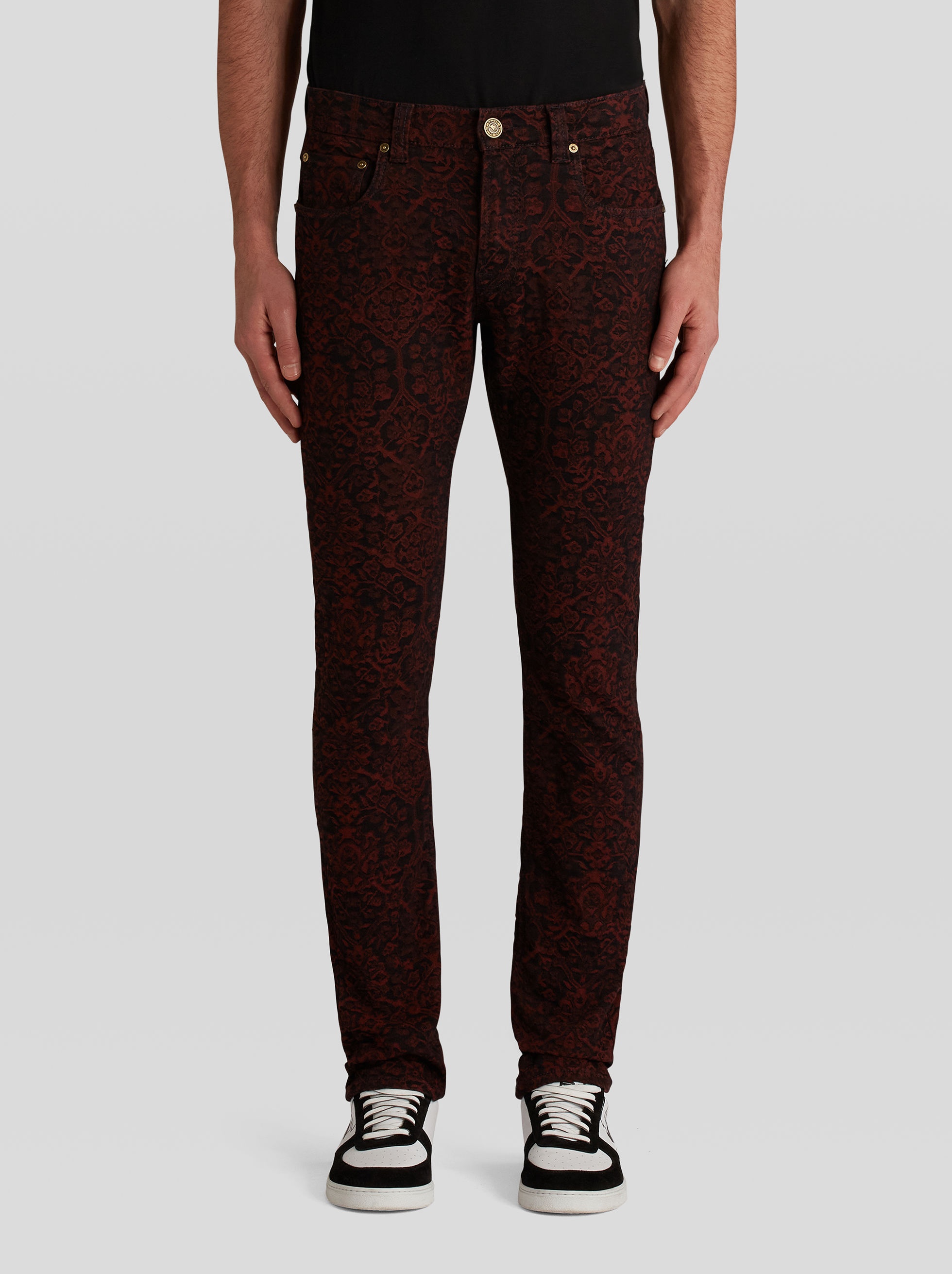 JACQUARD JEANS WITH CARPET PATTERN - 2
