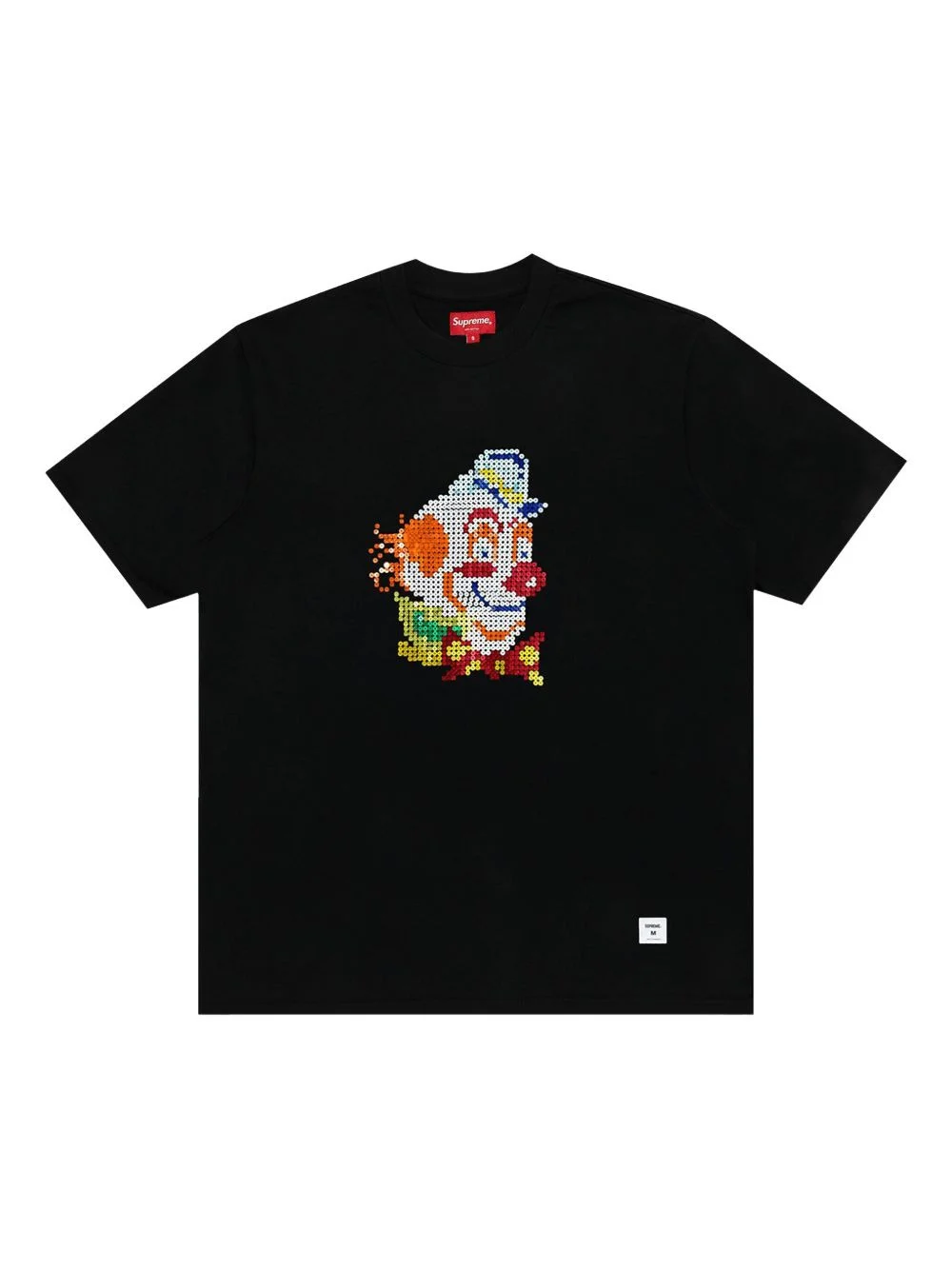 Clown sequin-embellished short-sleeve T-shirt - 1