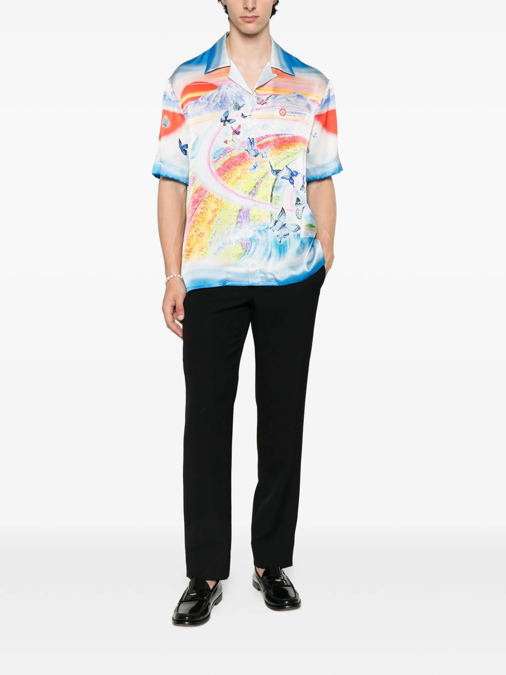 Casablanca Teacher Butterfly Landscape Shirt - 4